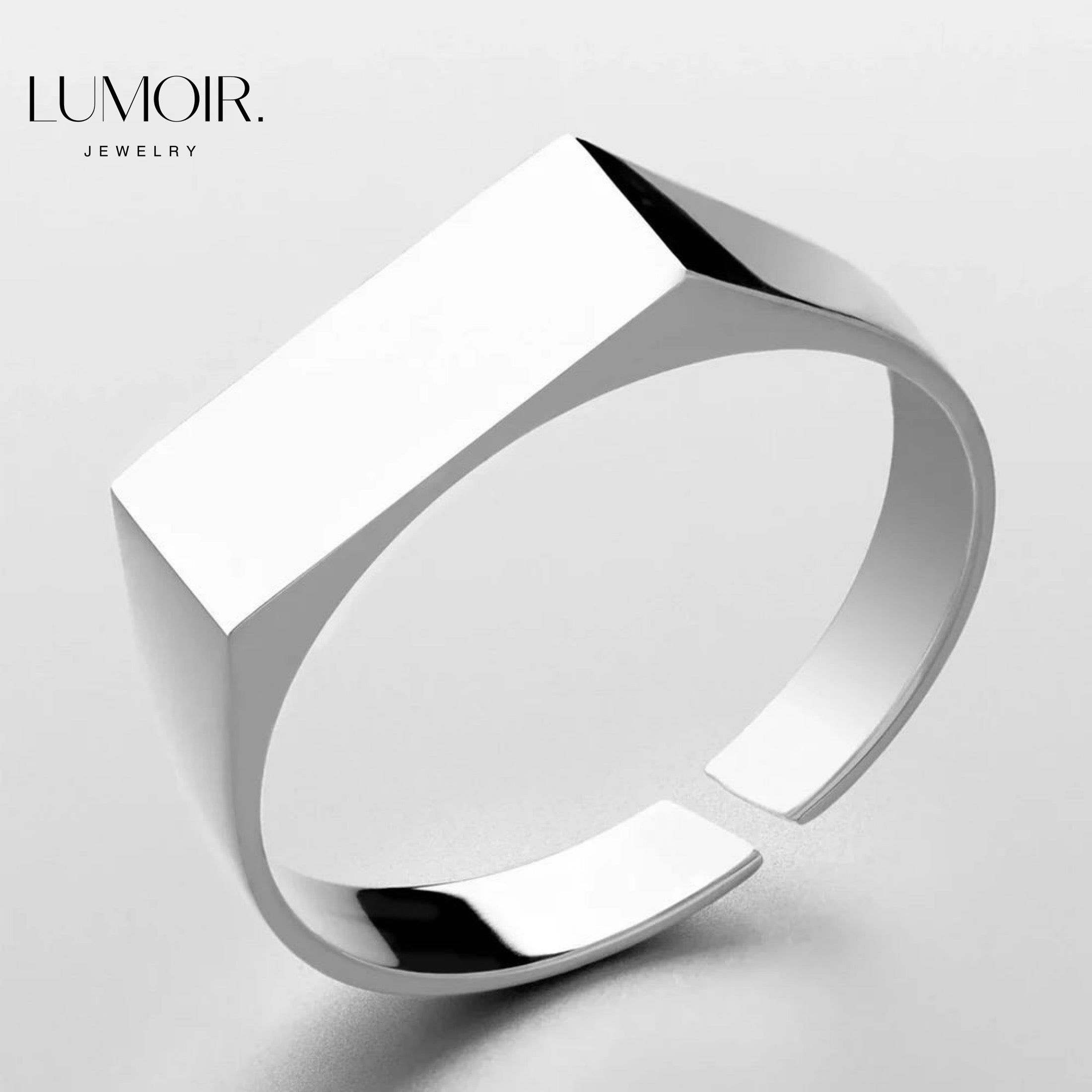 Personalisierter Edelstahl Ring Pascal