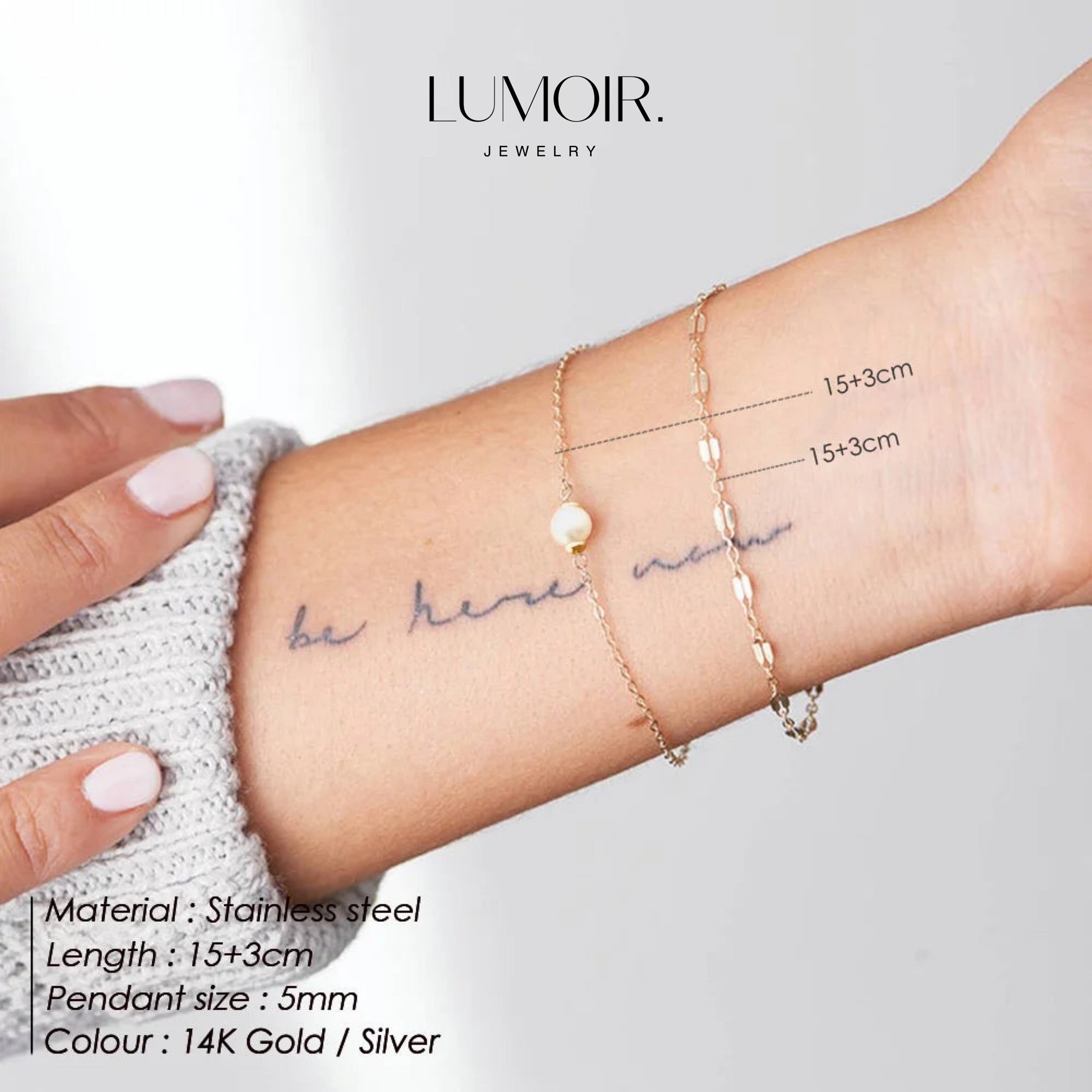 Edelstahl Armband Noela