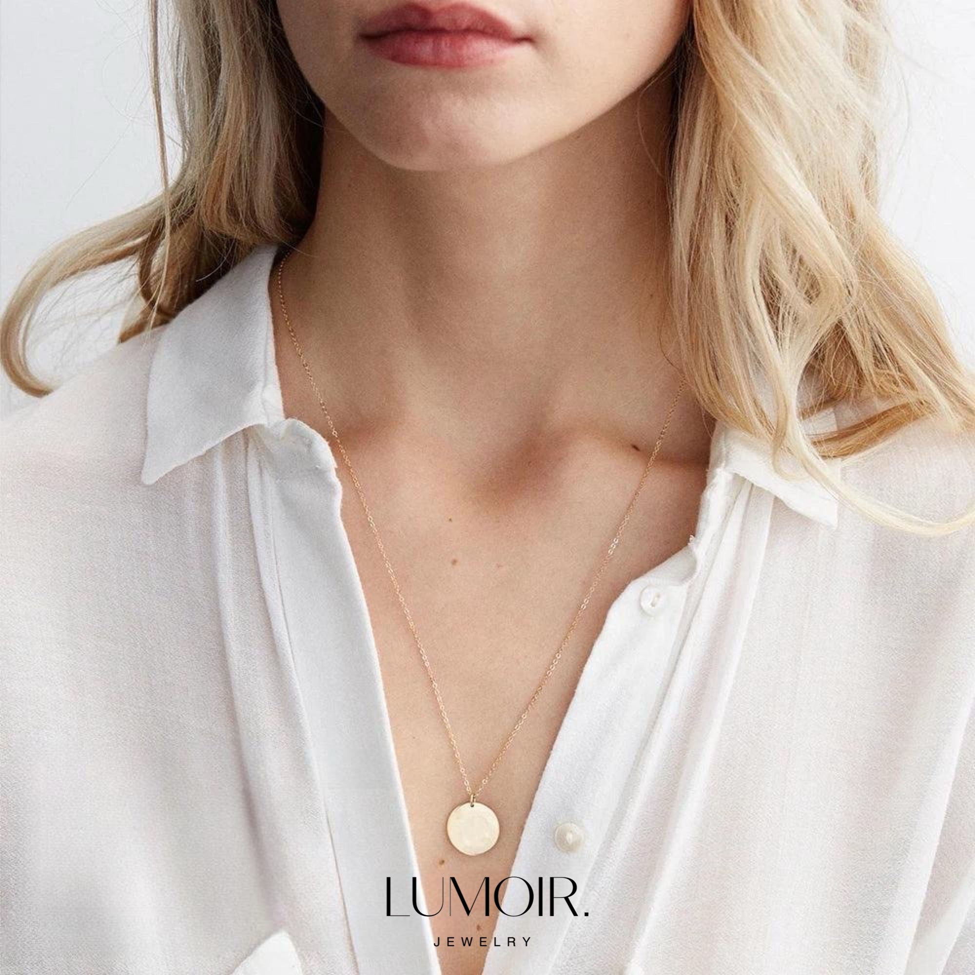 Personalisierte Edelstahl Halskette Karin