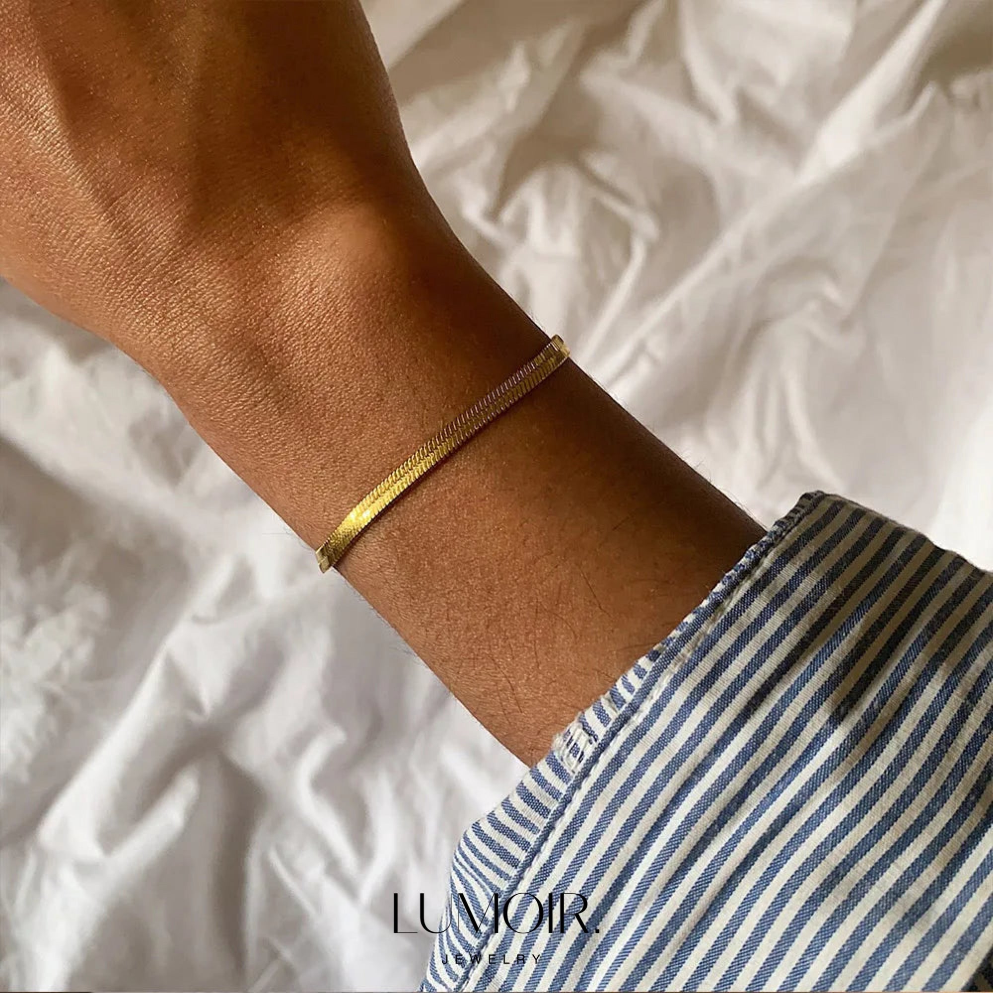 Edelstahl Armband Jade