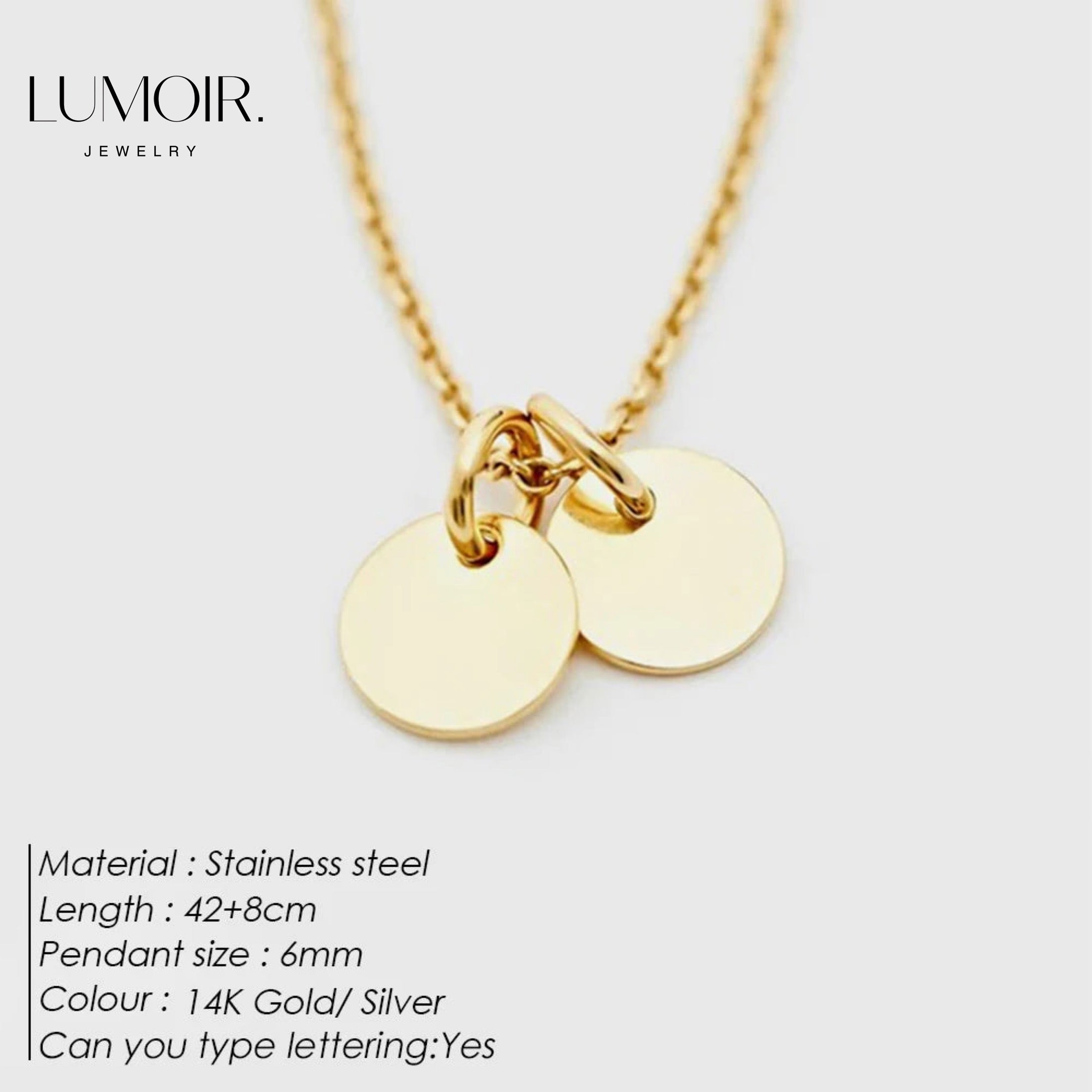 Personalized Stainless Steel Necklace Mera