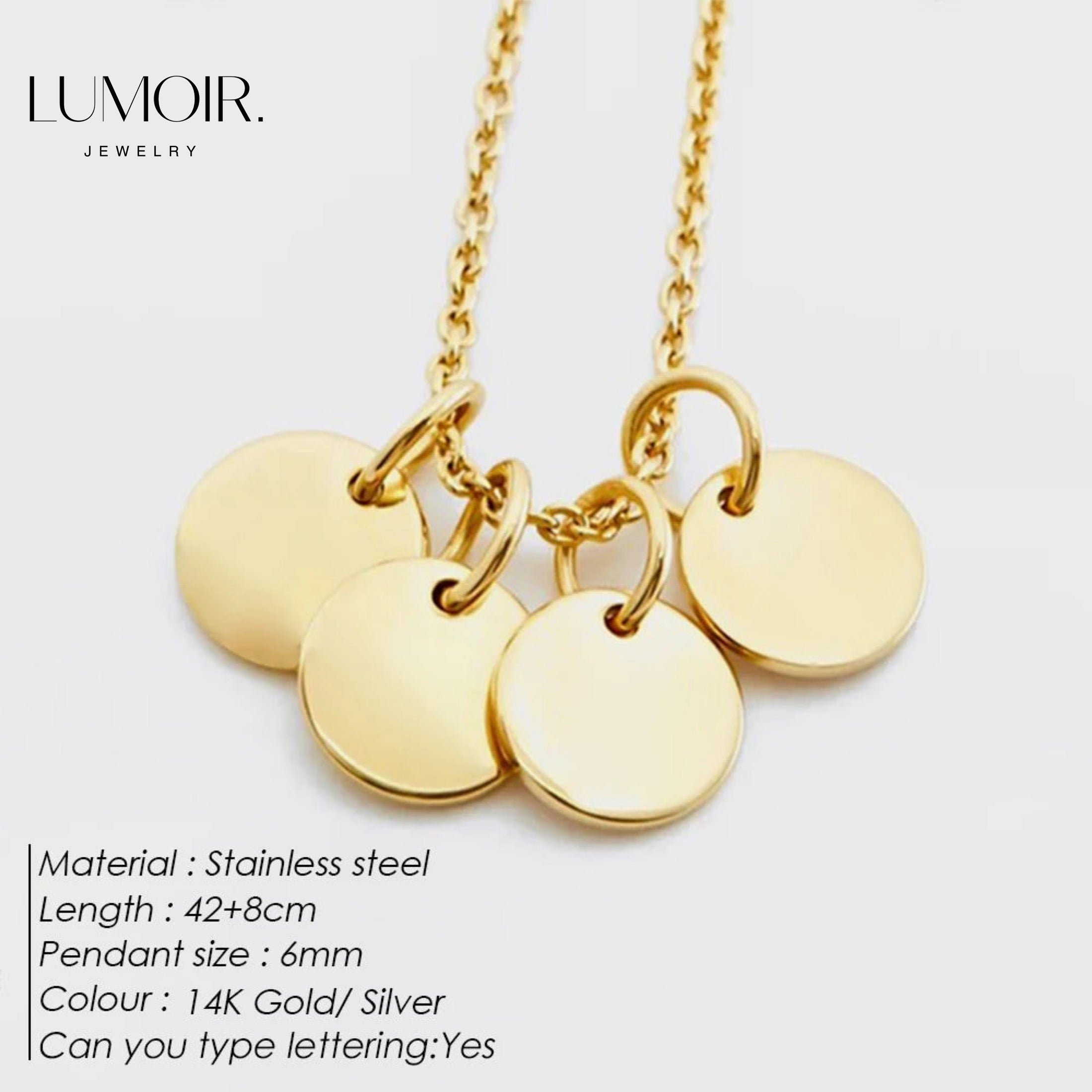 Personalized Stainless Steel Necklace Mera