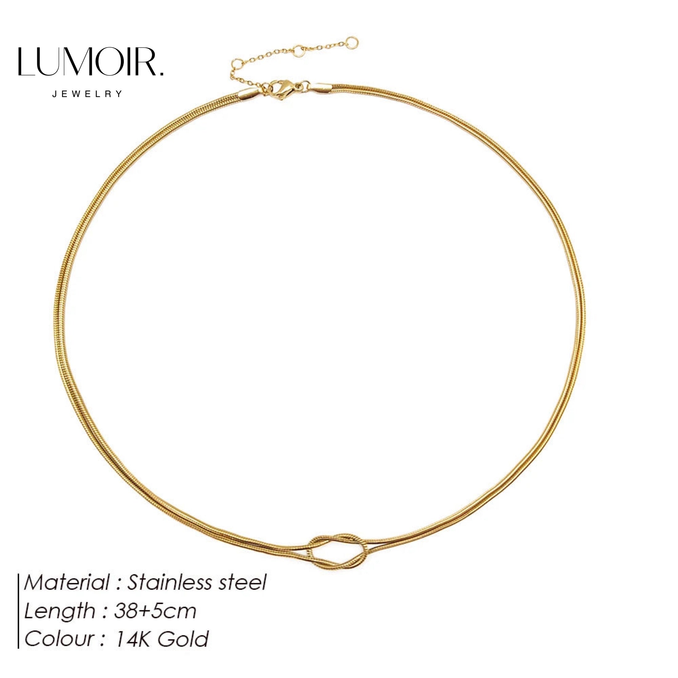 Collier en acier inoxydable Nela