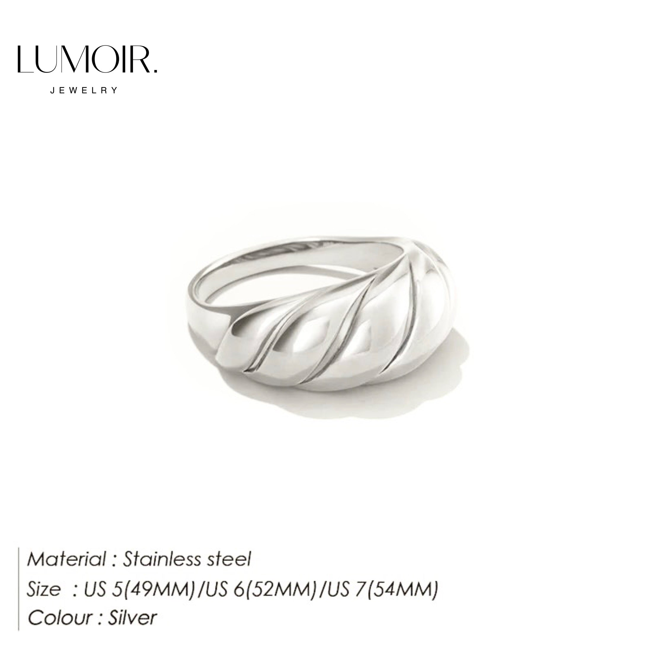 Edestahl Ring Silace