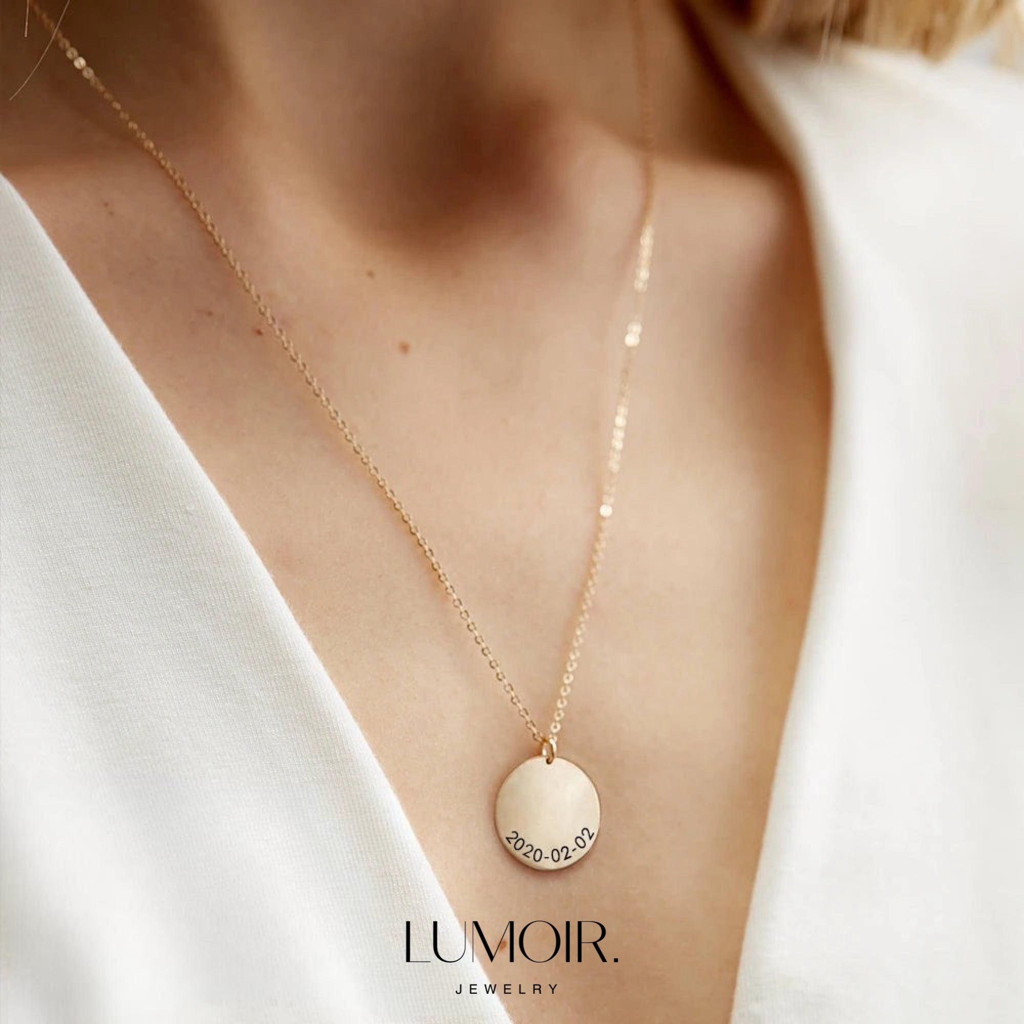 Personalisierte Edelstahl Halskette Karin