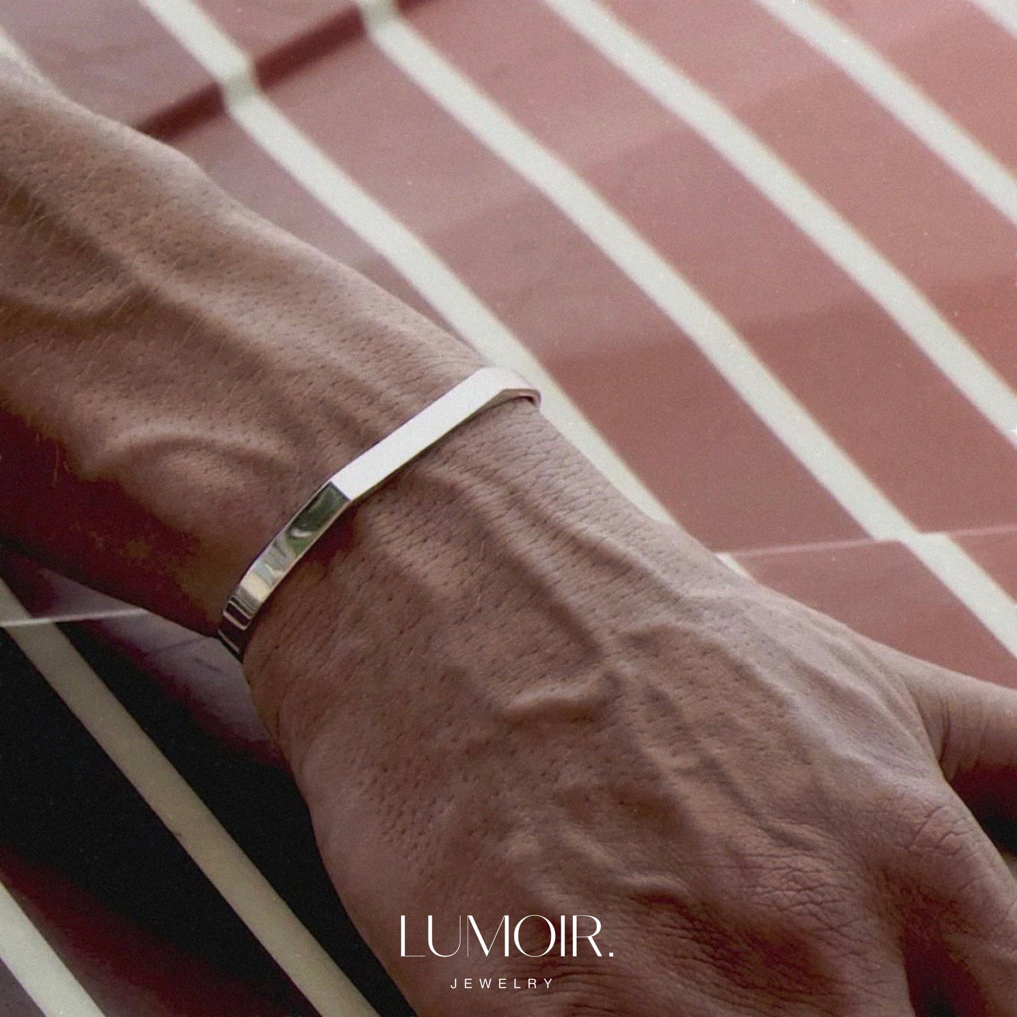 Personalized stainless steel bangle Nilo