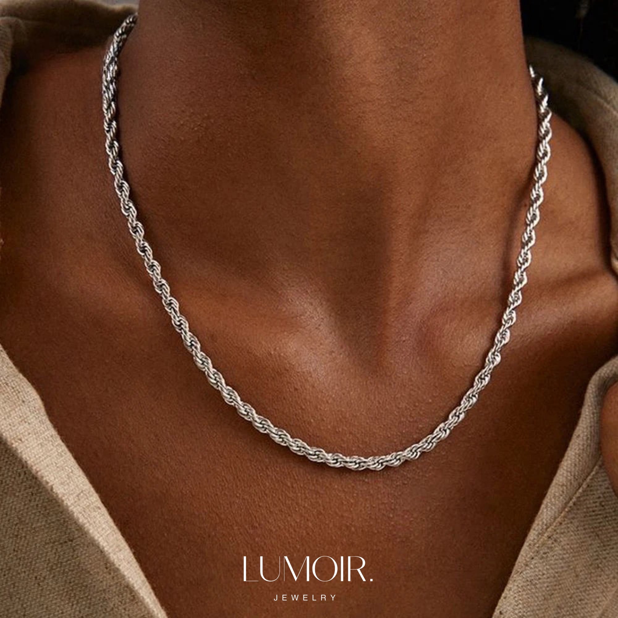 Stainless steel necklace Fleur