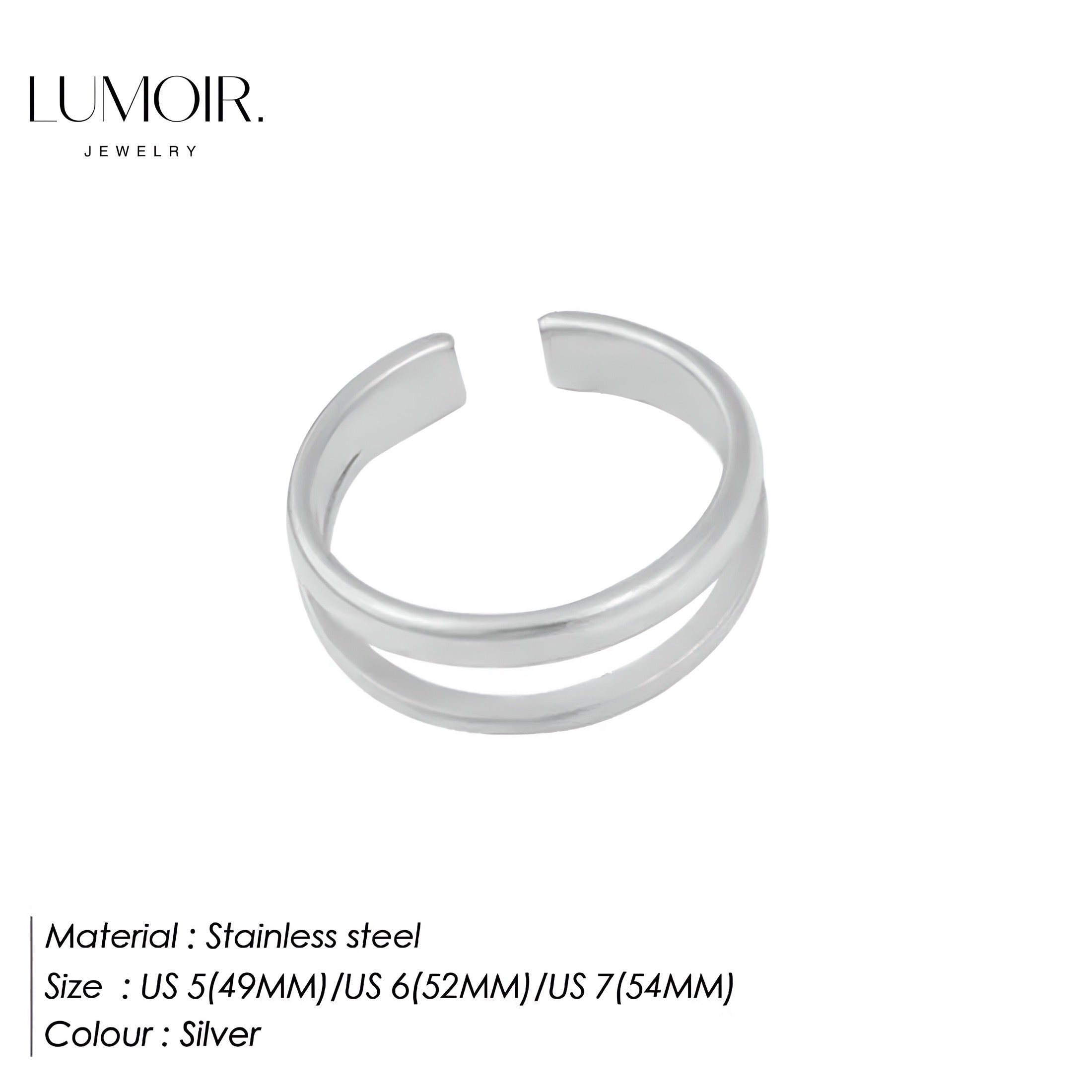 Edelstahl Ring Louna