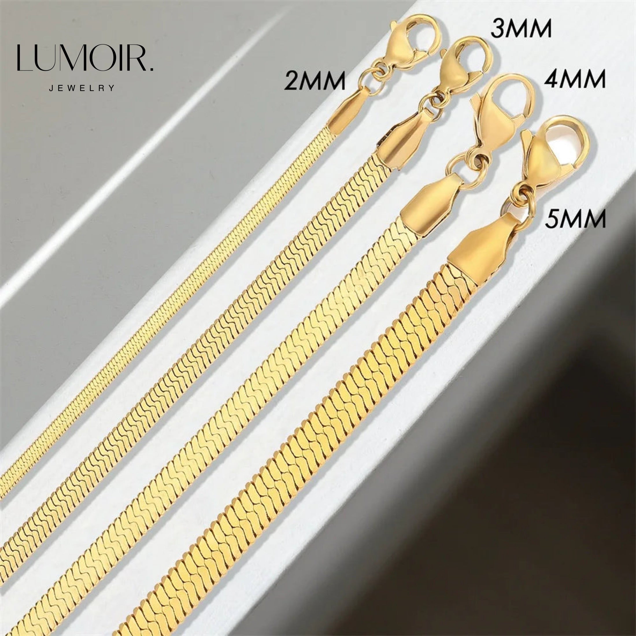 Stainless steel necklace Ambre