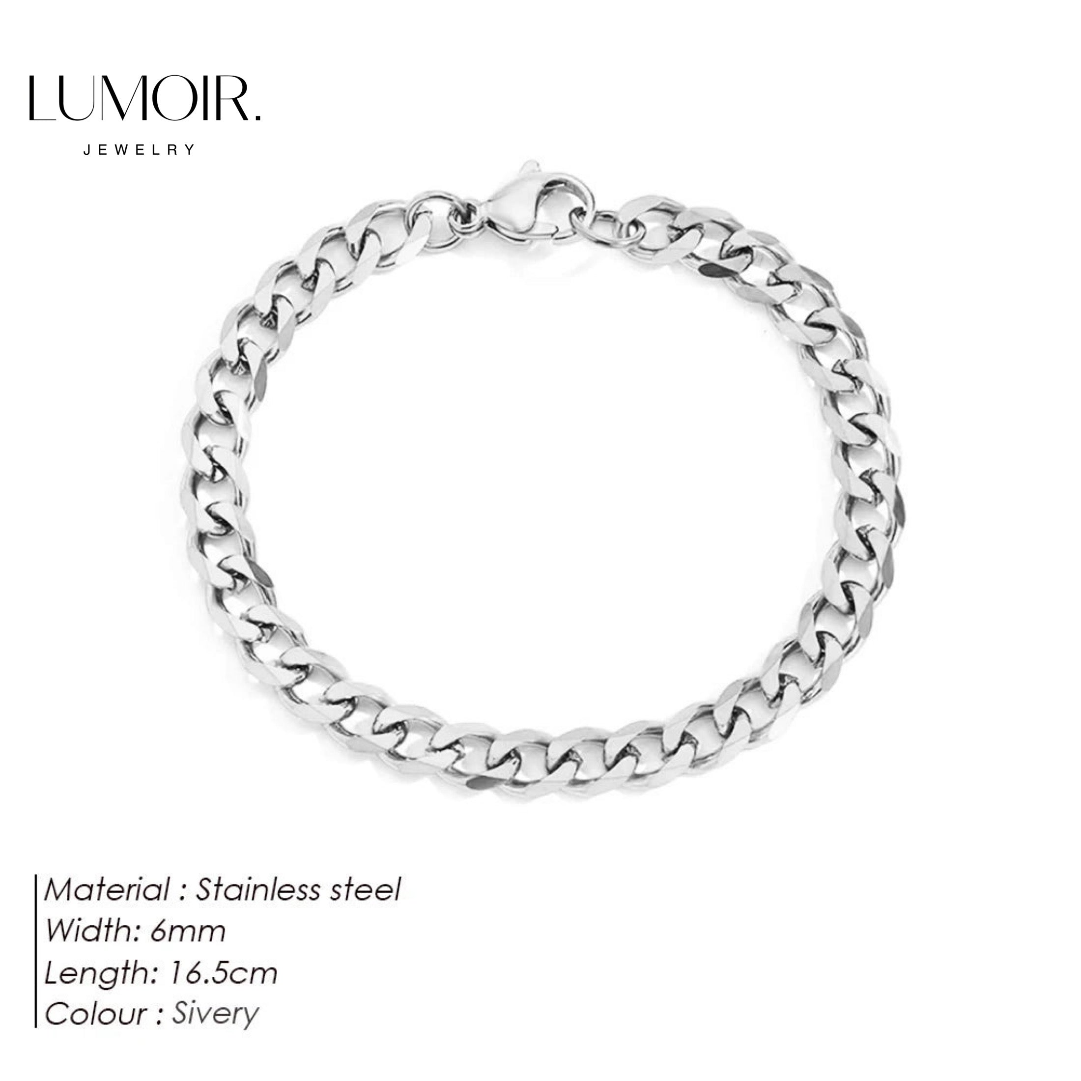 Edelstahl Armband Nico