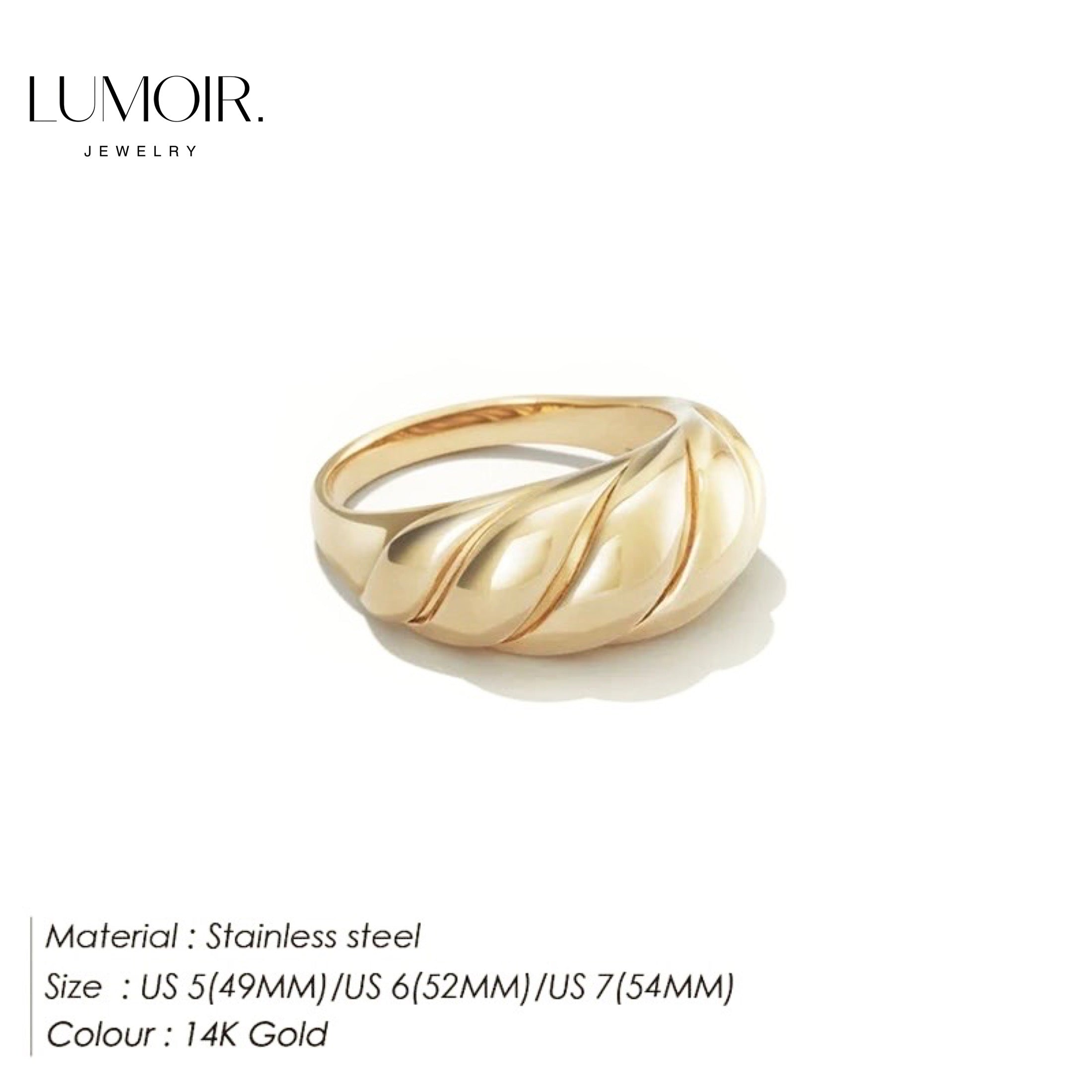 Edestahl Ring Silace