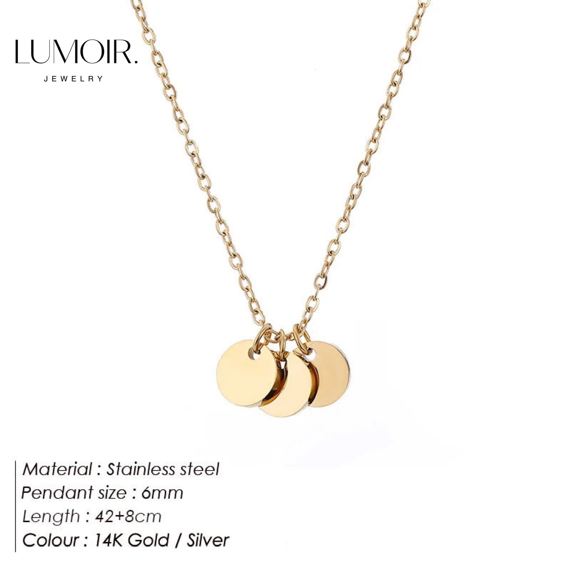 Edelstahl Halskette Lile