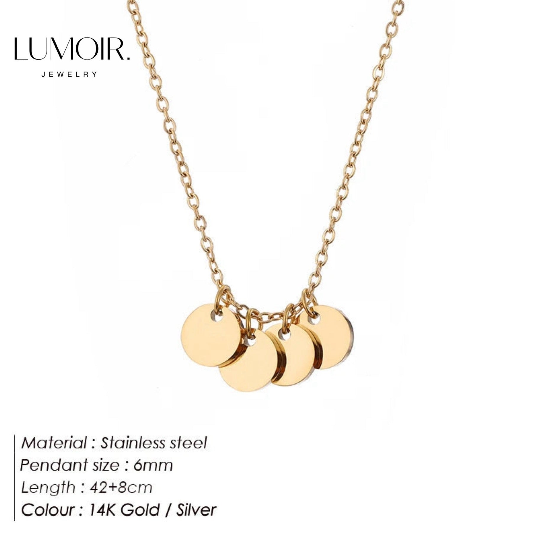 Edelstahl Halskette Lile