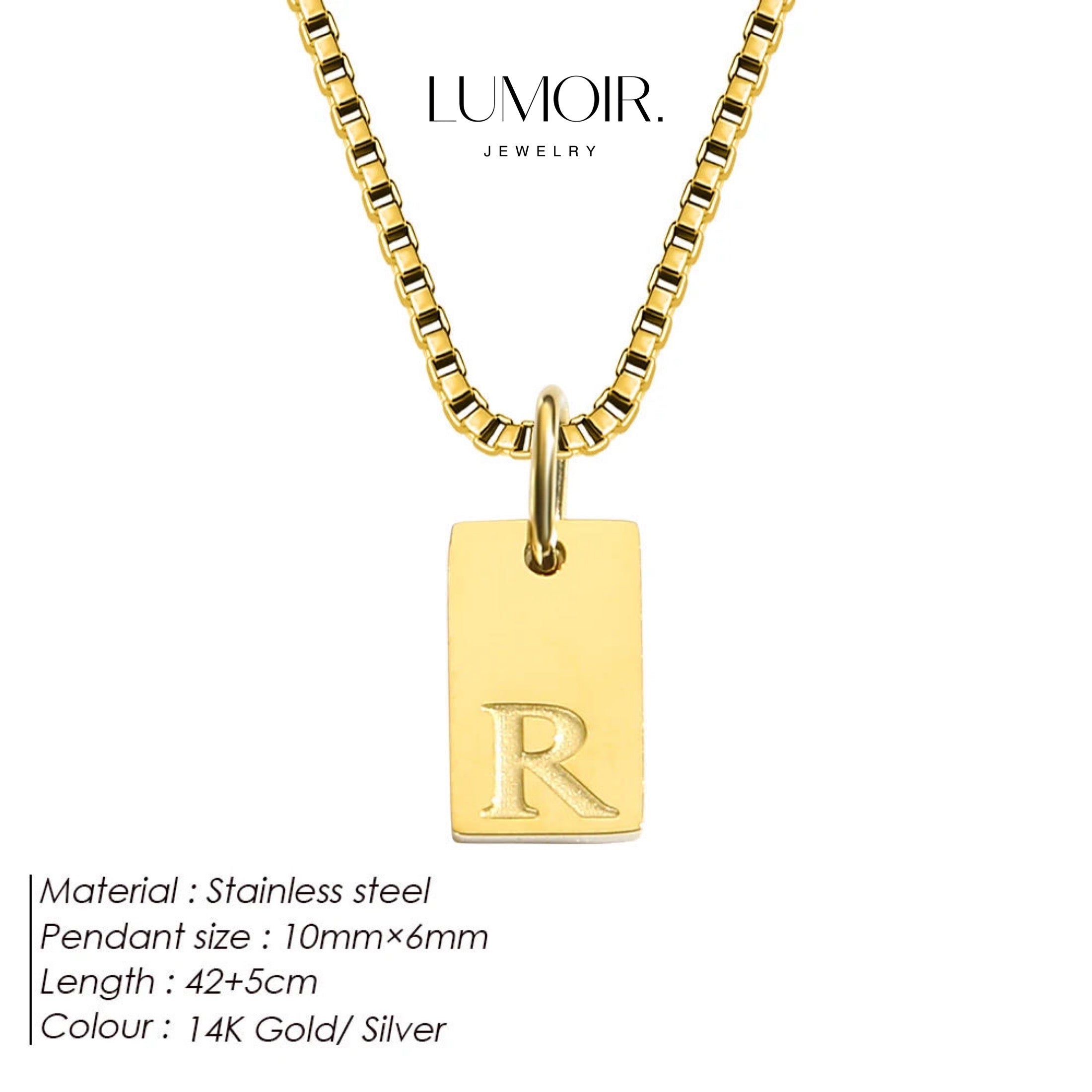 Personalized stainless steel necklace Luana