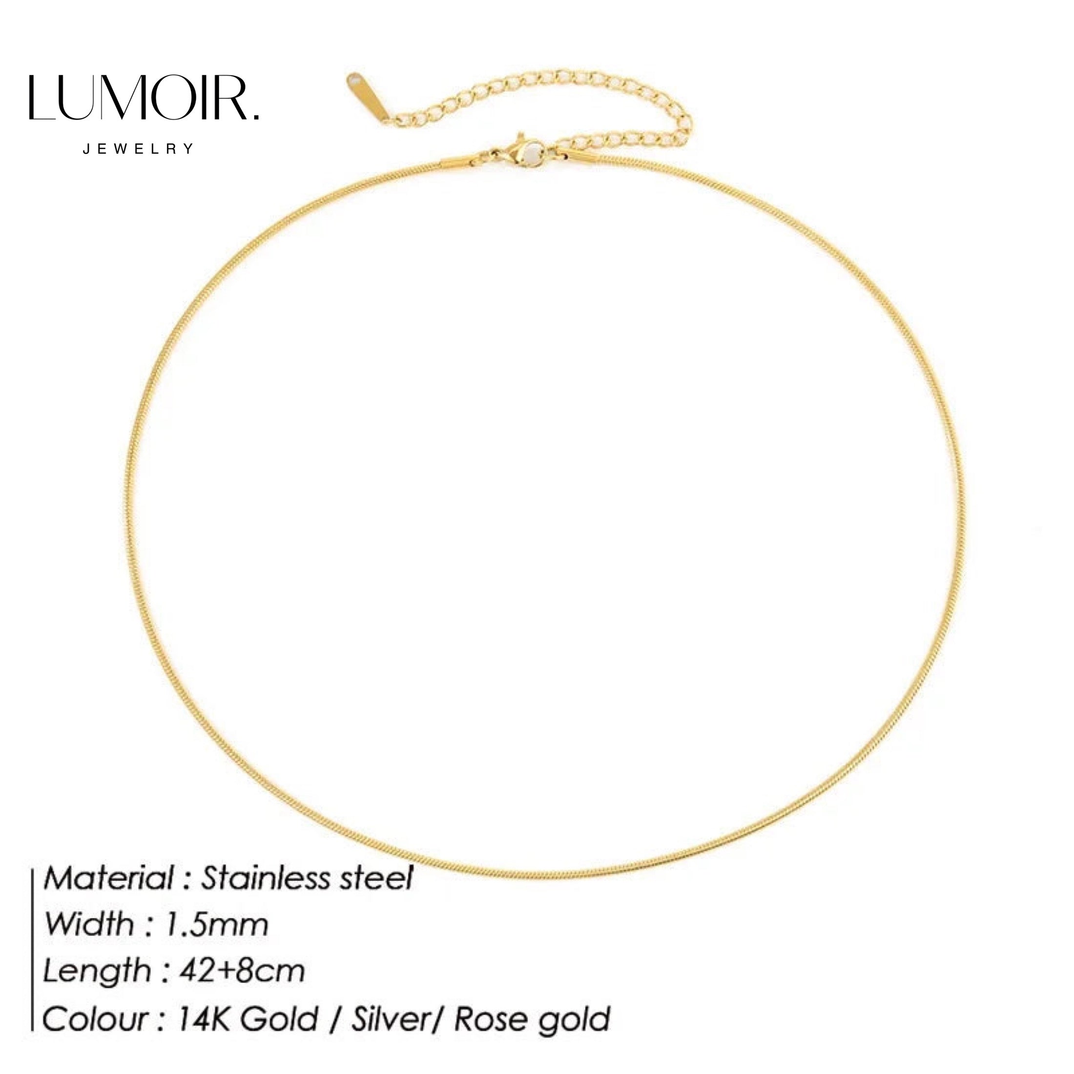 Stainless steel necklace Zen