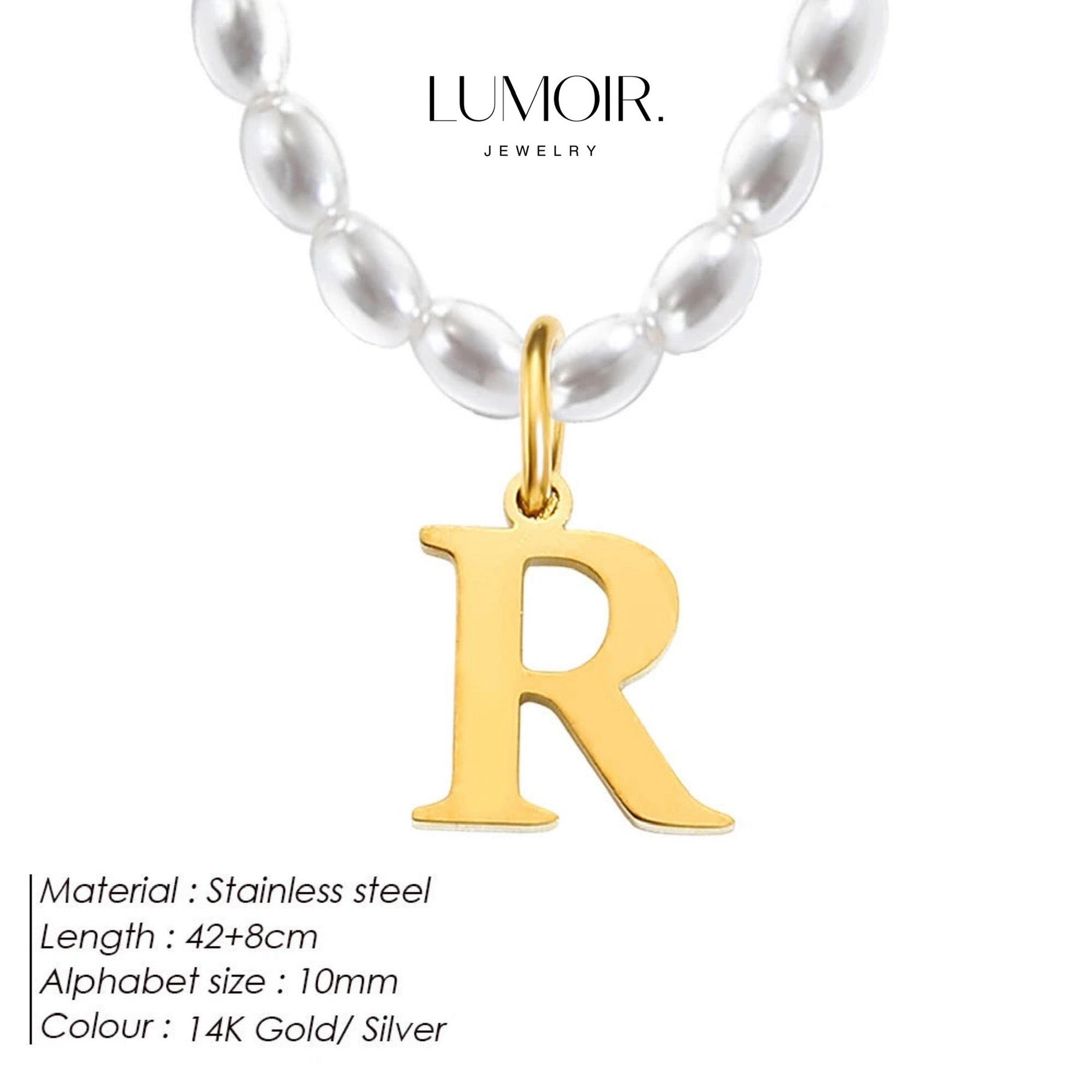 Personalized pearl necklace Tanna