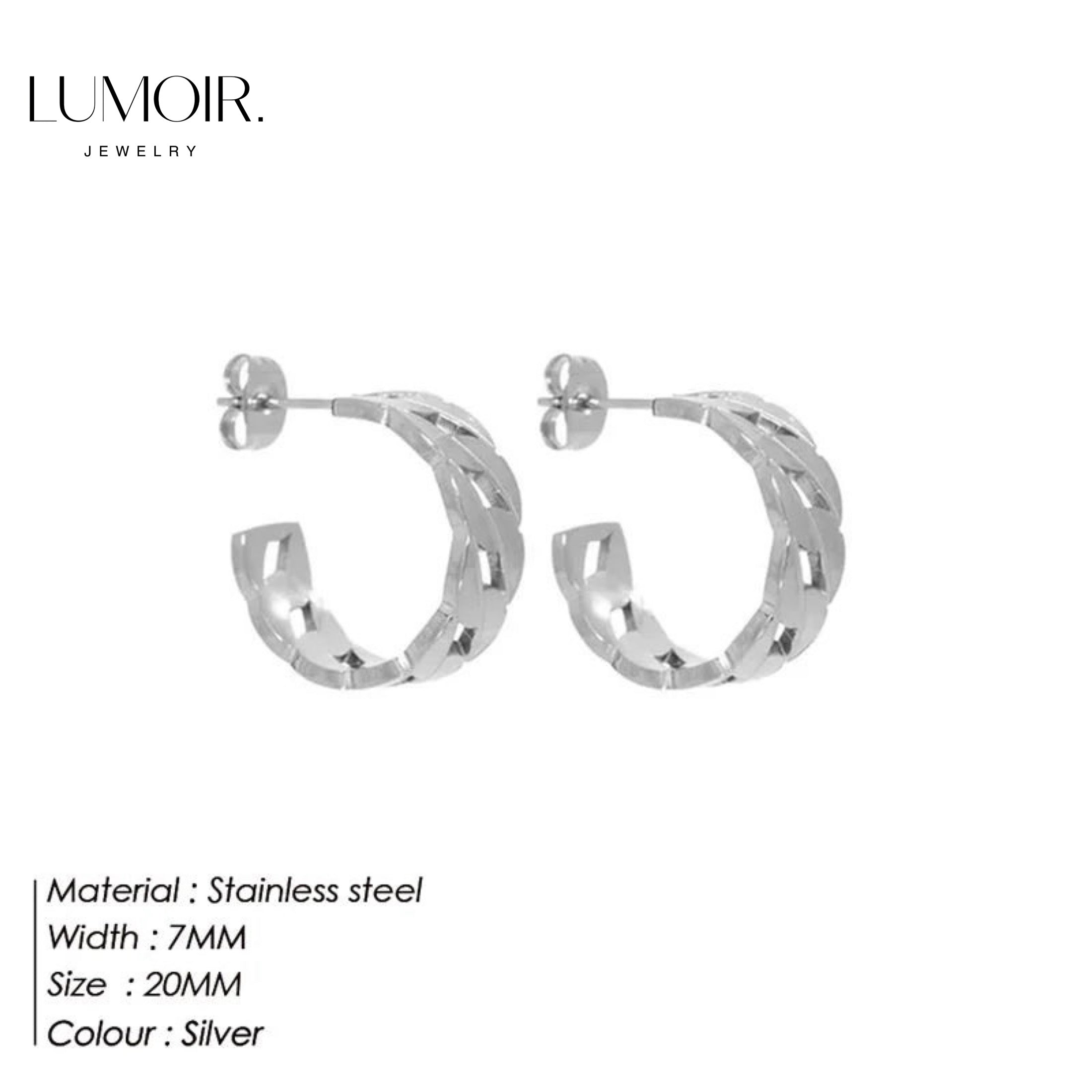 Stainless steel earrings Pina