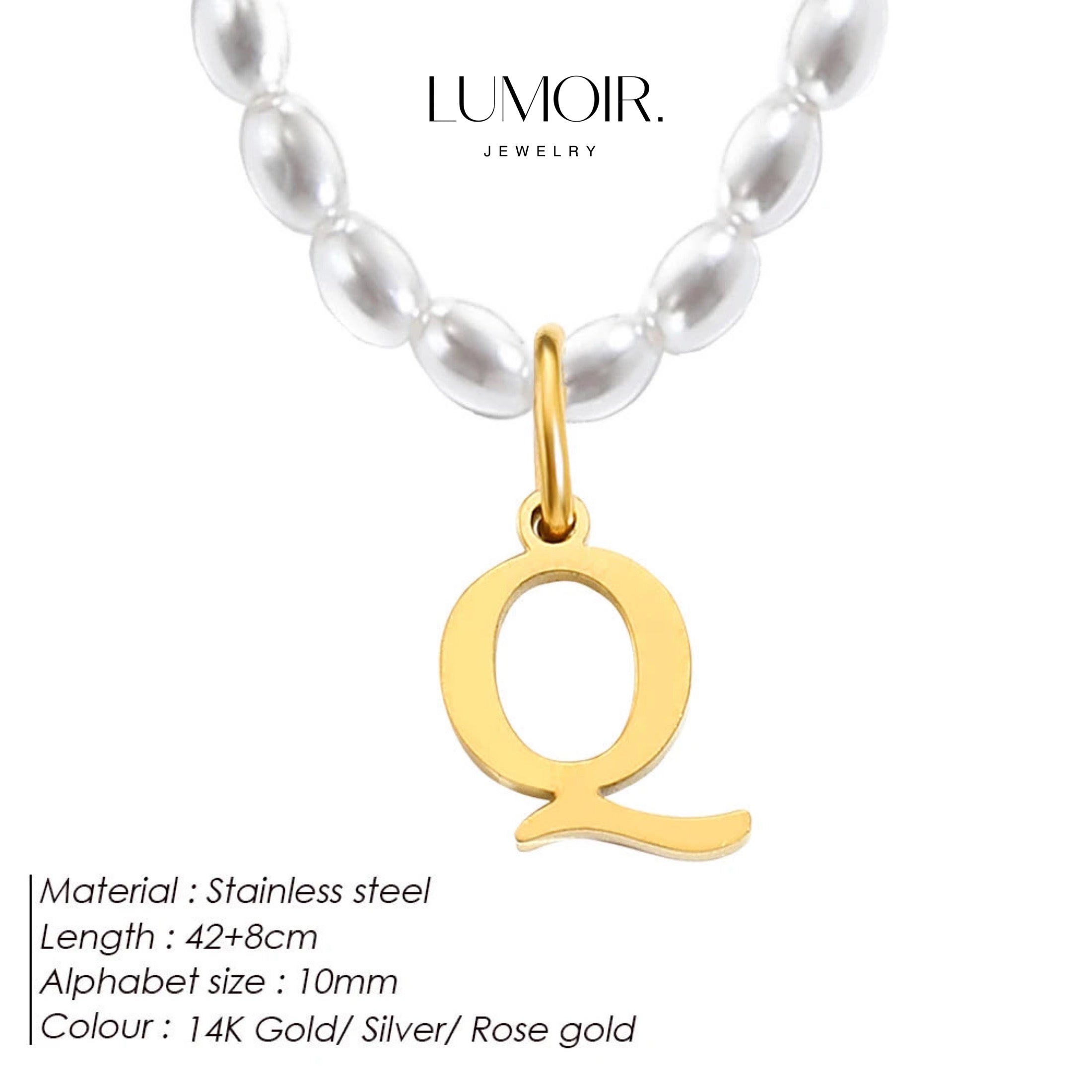 Personalized pearl necklace Tanna