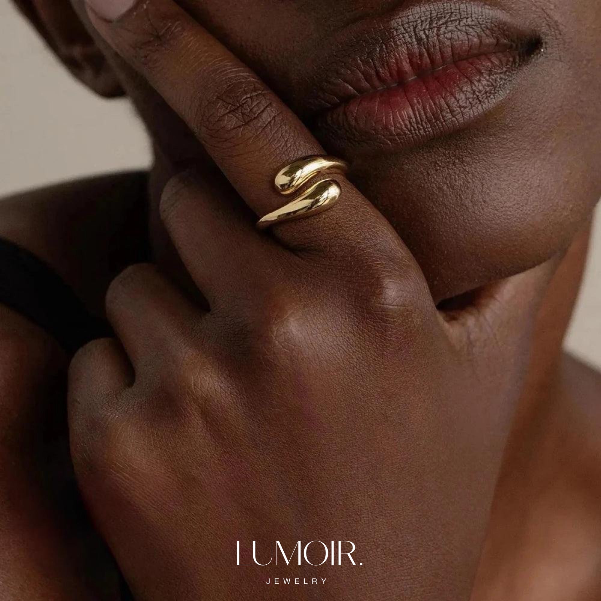 Stainless steel ring Anaïs