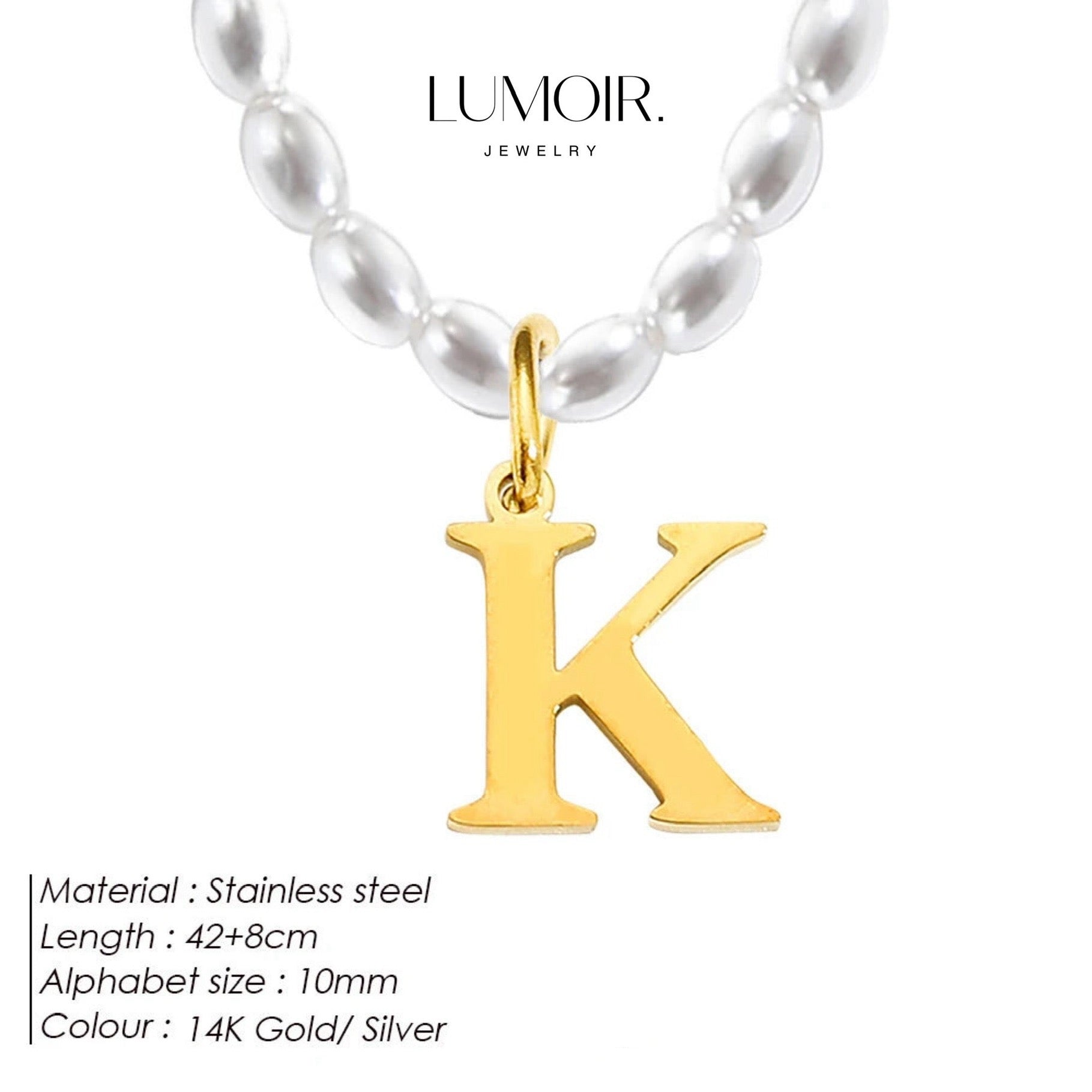 Personalized pearl necklace Tanna