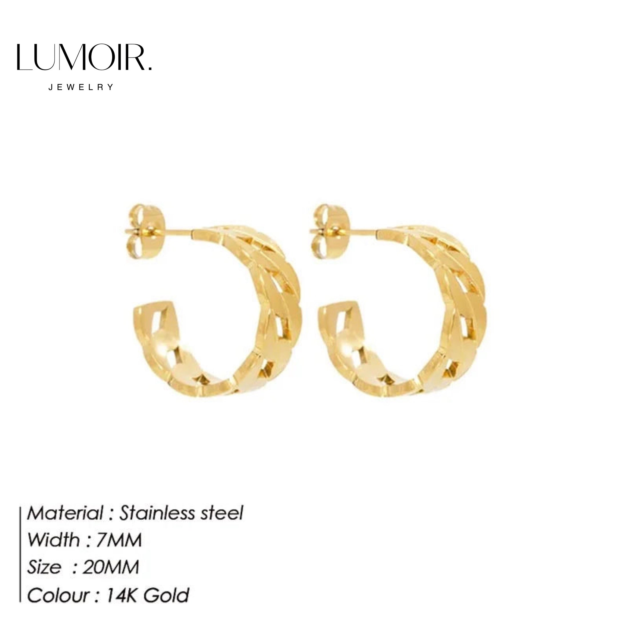 Stainless steel earrings Pina