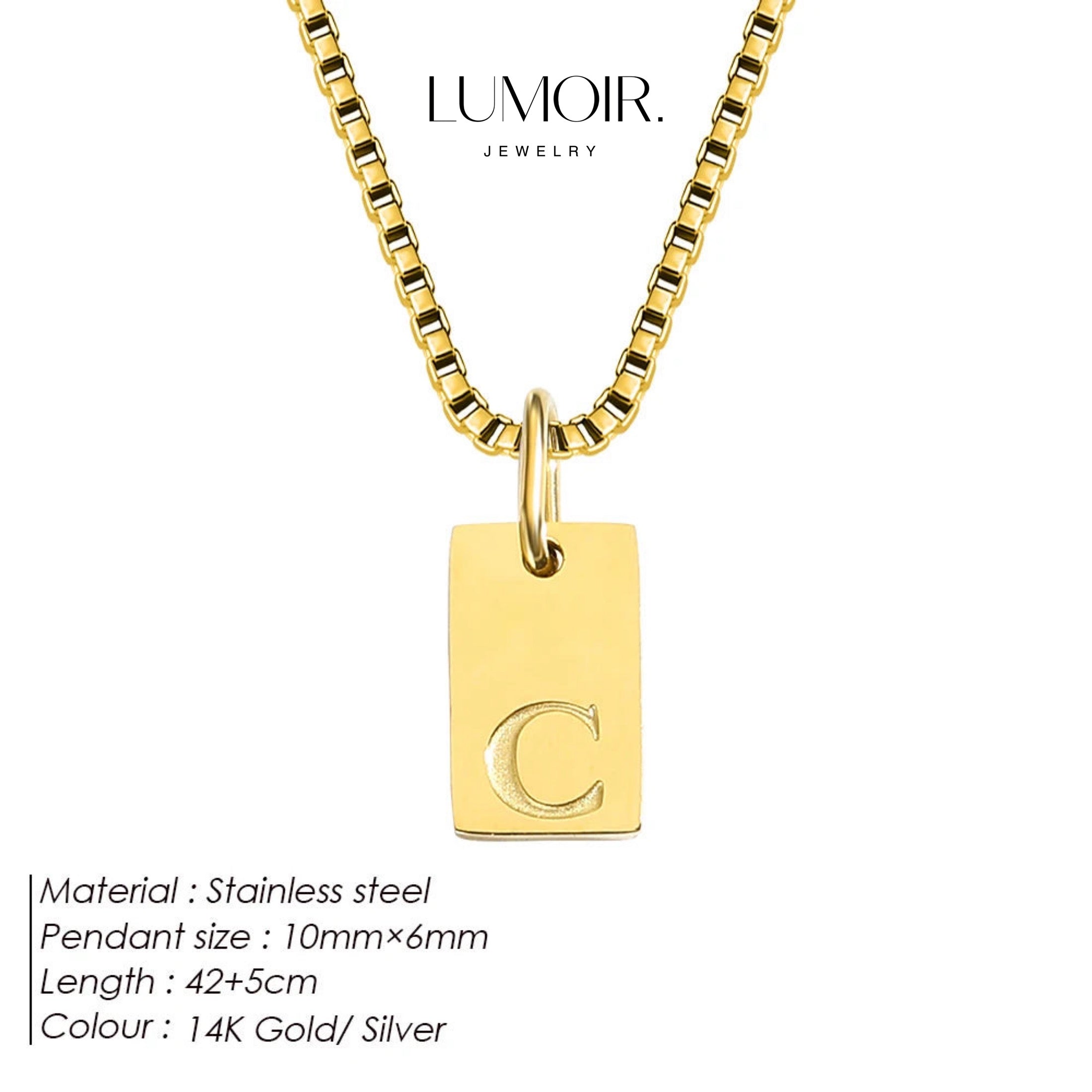 Personalized stainless steel necklace Luana