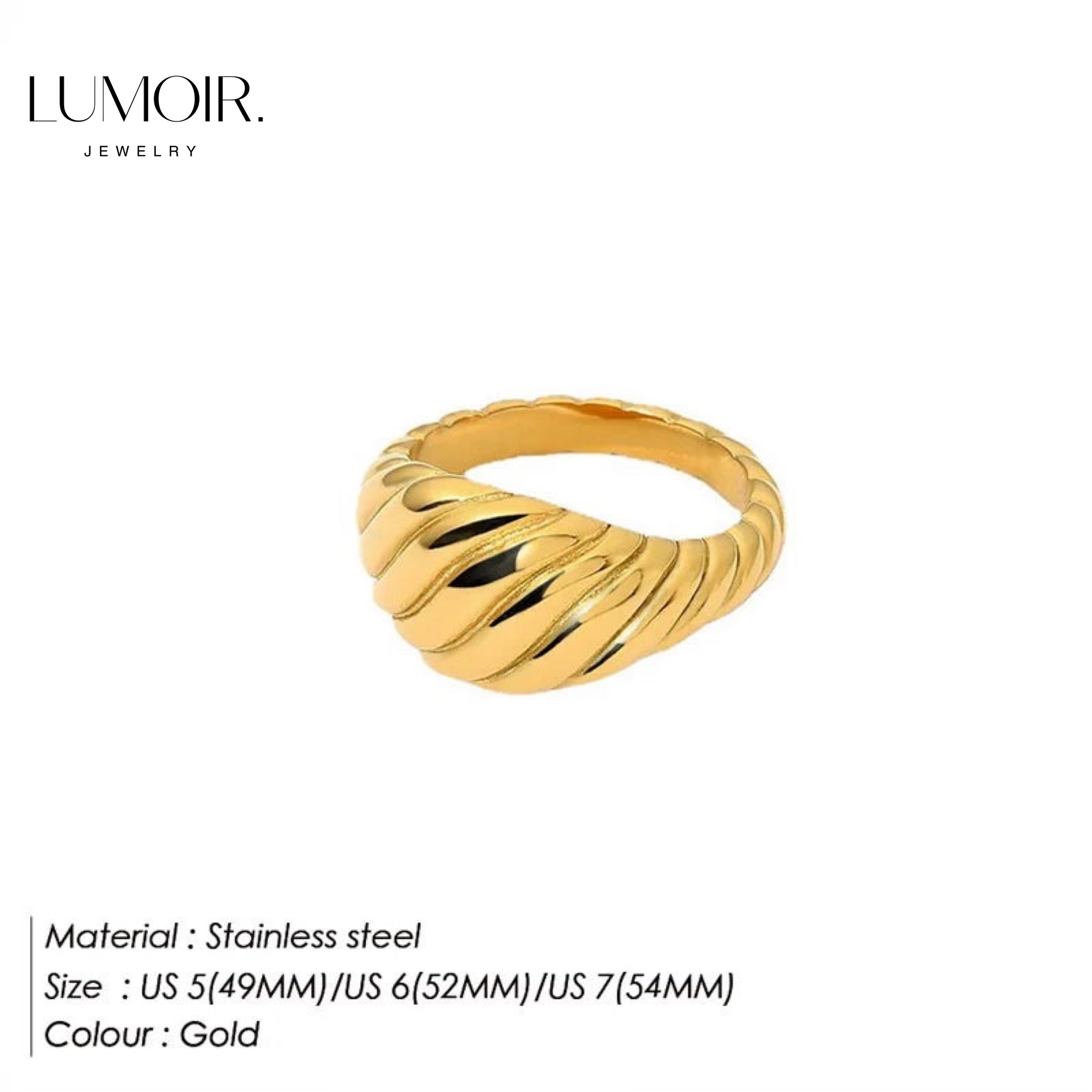 Stainless steel ring Zélie