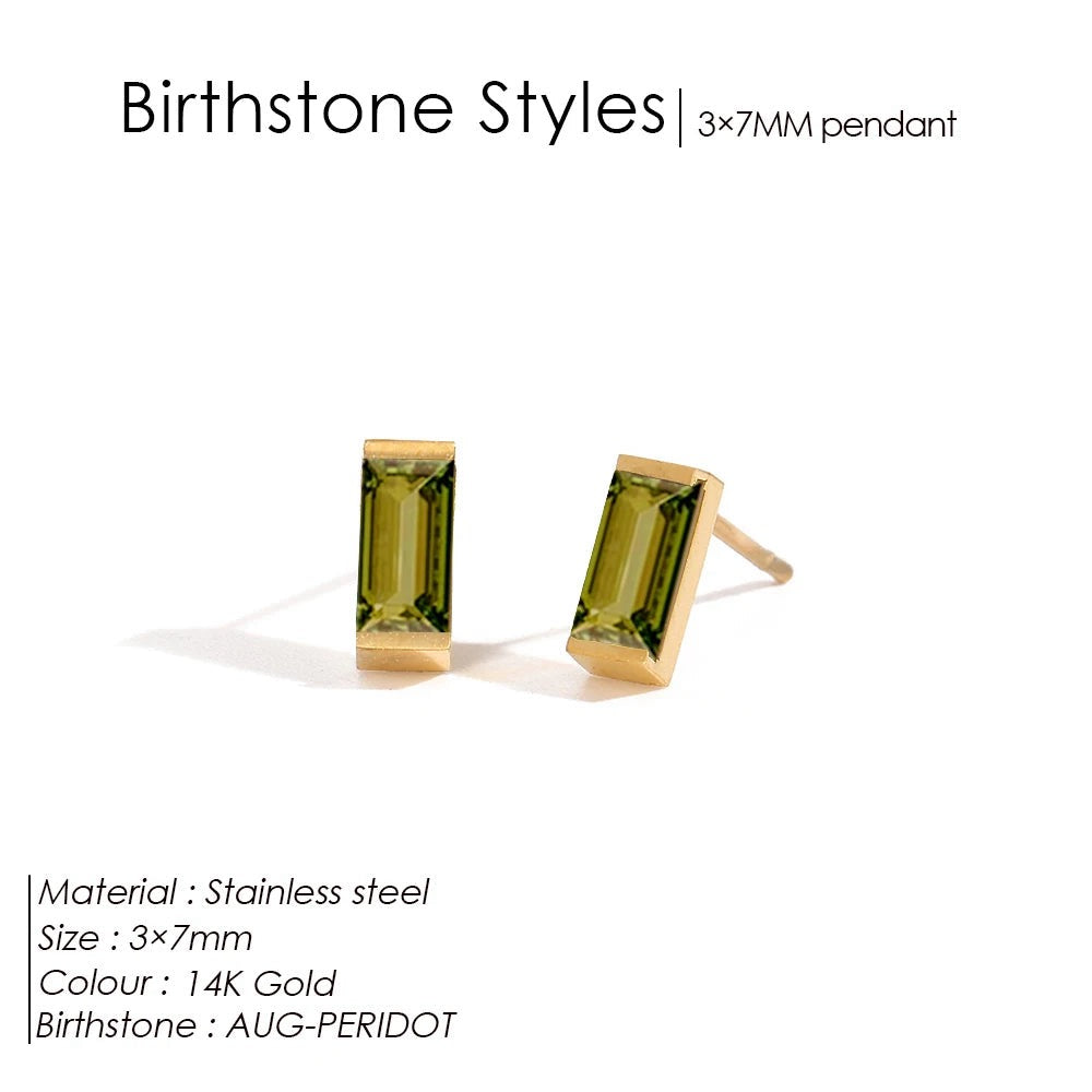 Birthstone earrings Lina