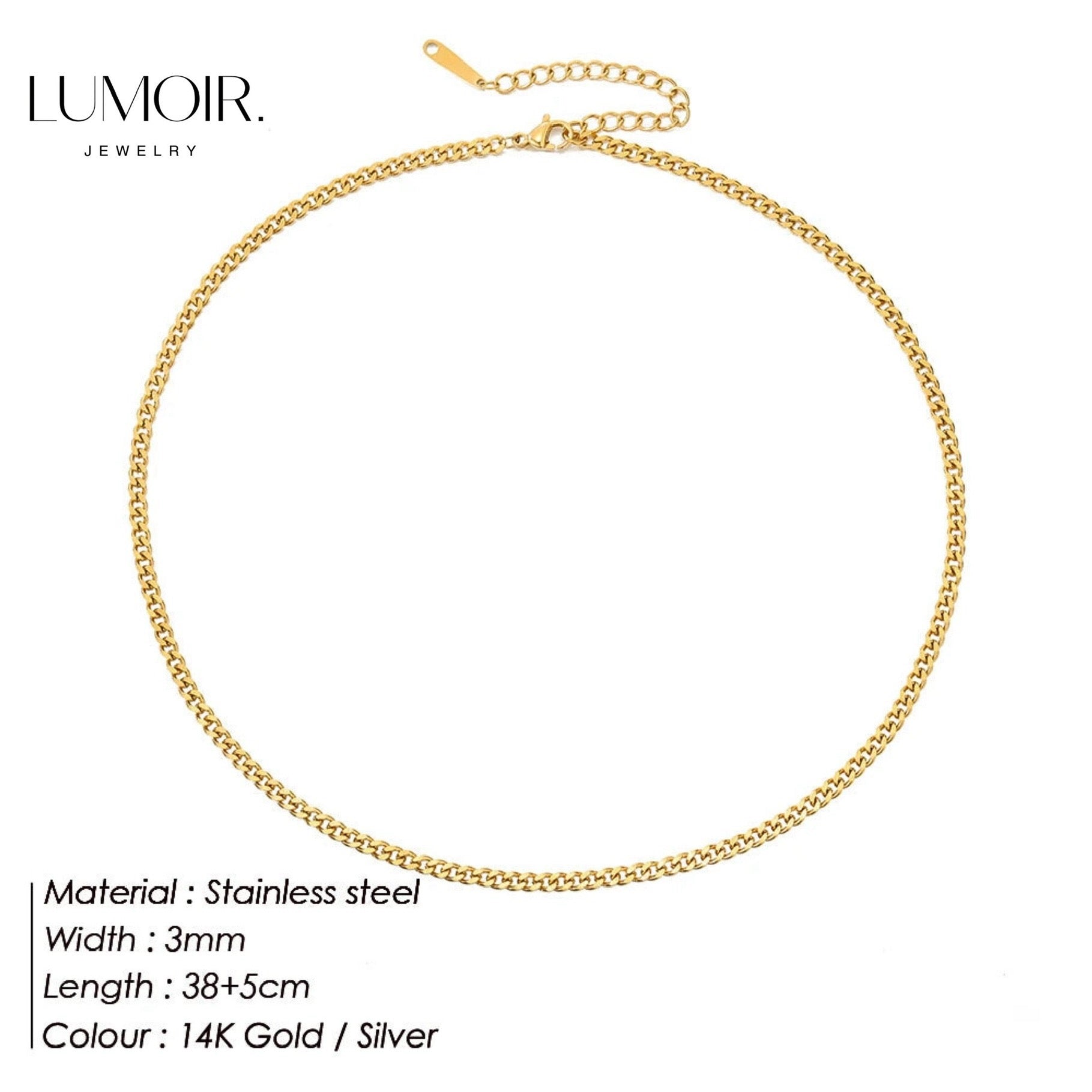 Stainless steel necklace Roi