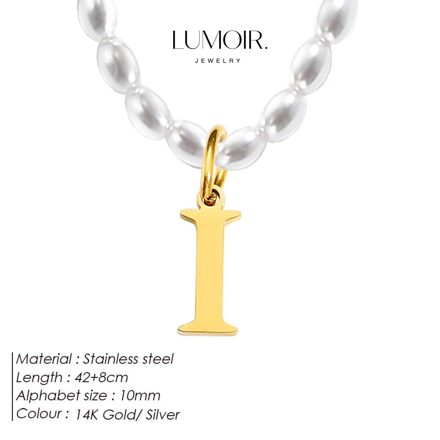 Personalized pearl necklace Tanna