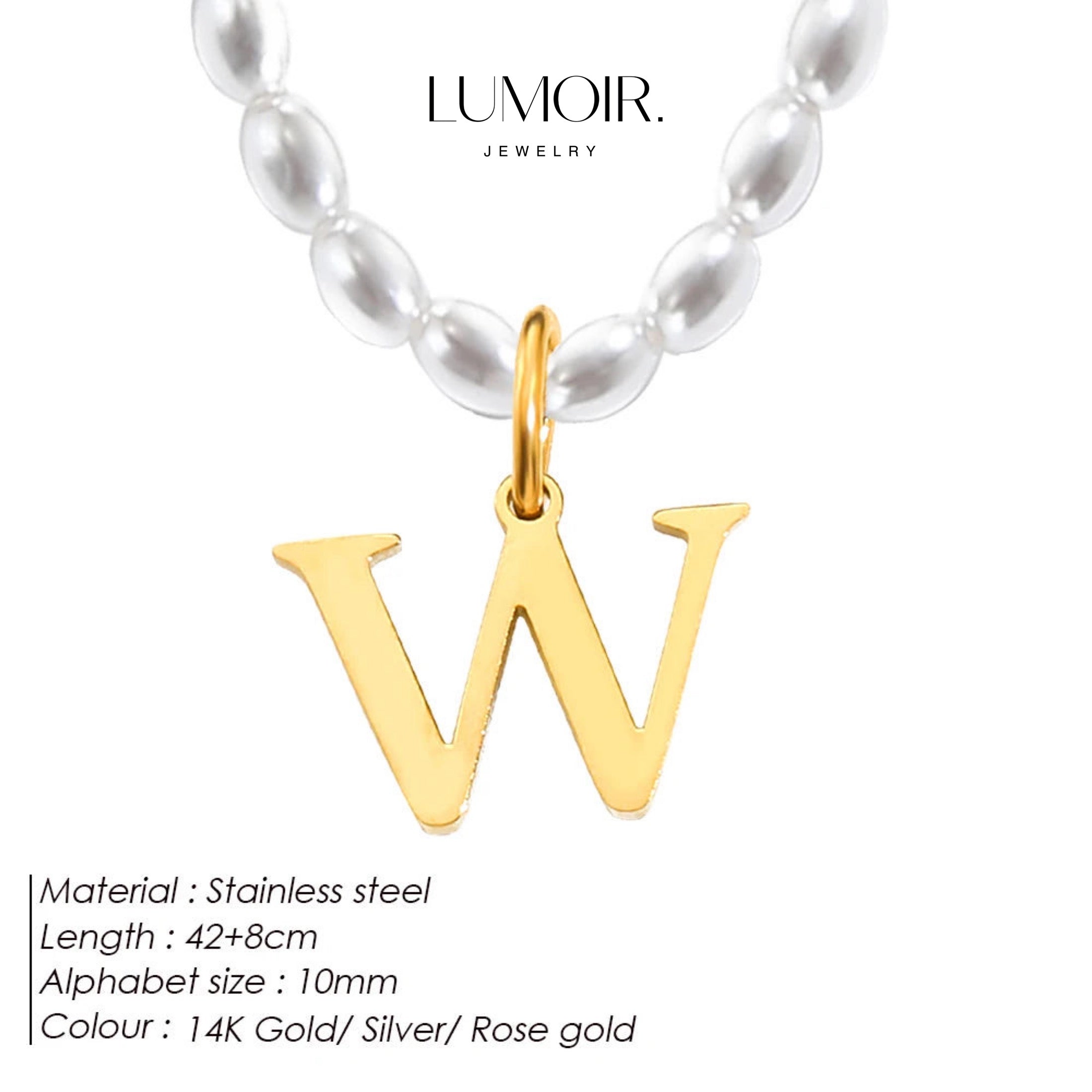 Personalized pearl necklace Tanna