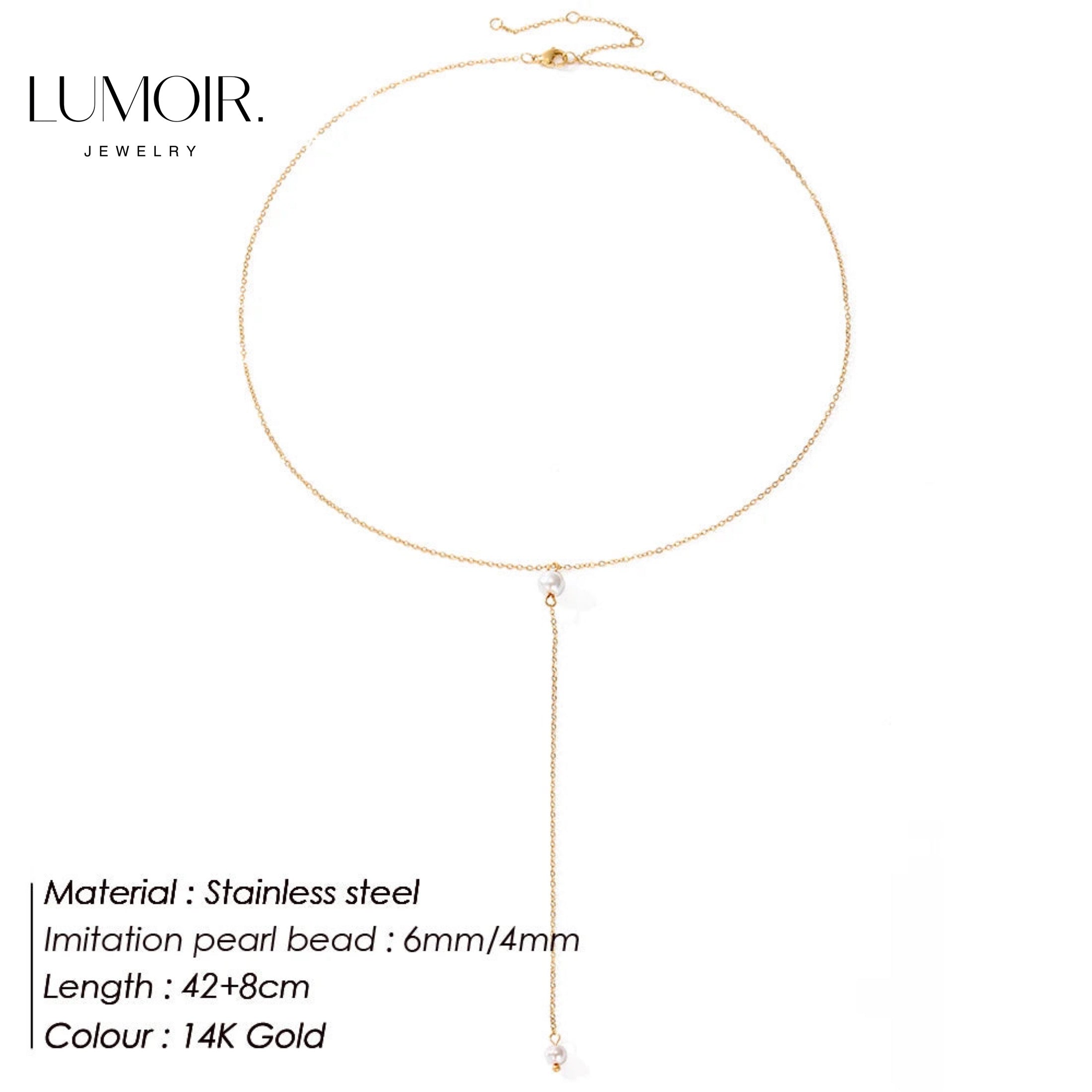 Stainless steel necklace Seraphina