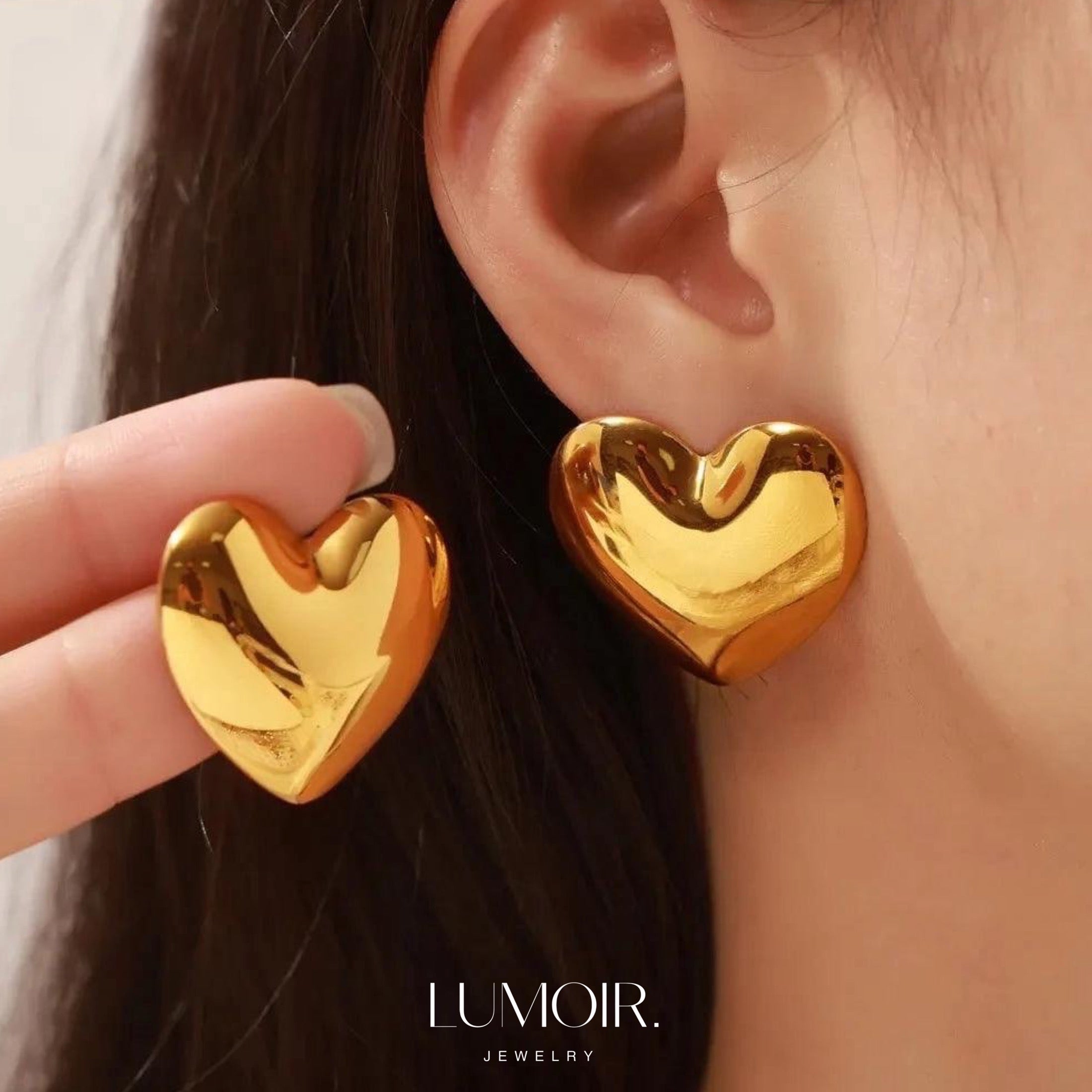 Stainless steel earrings Lunara