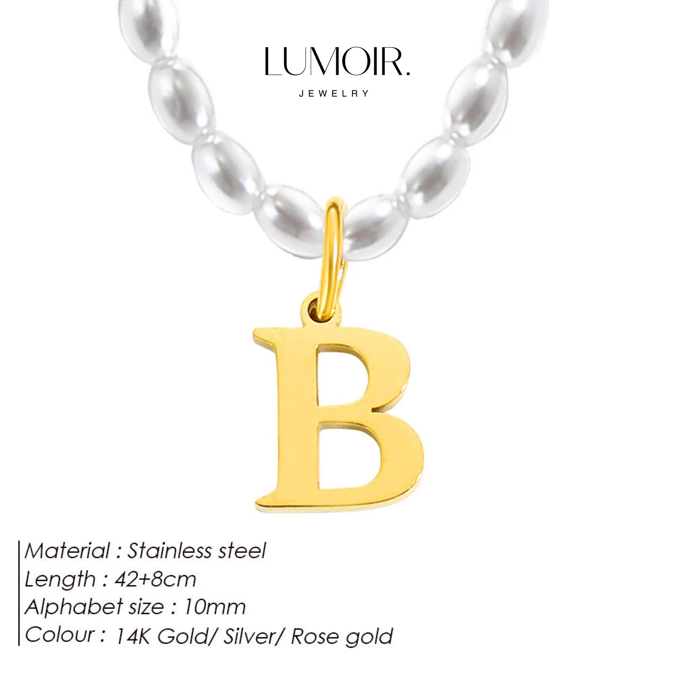 Personalized pearl necklace Tanna