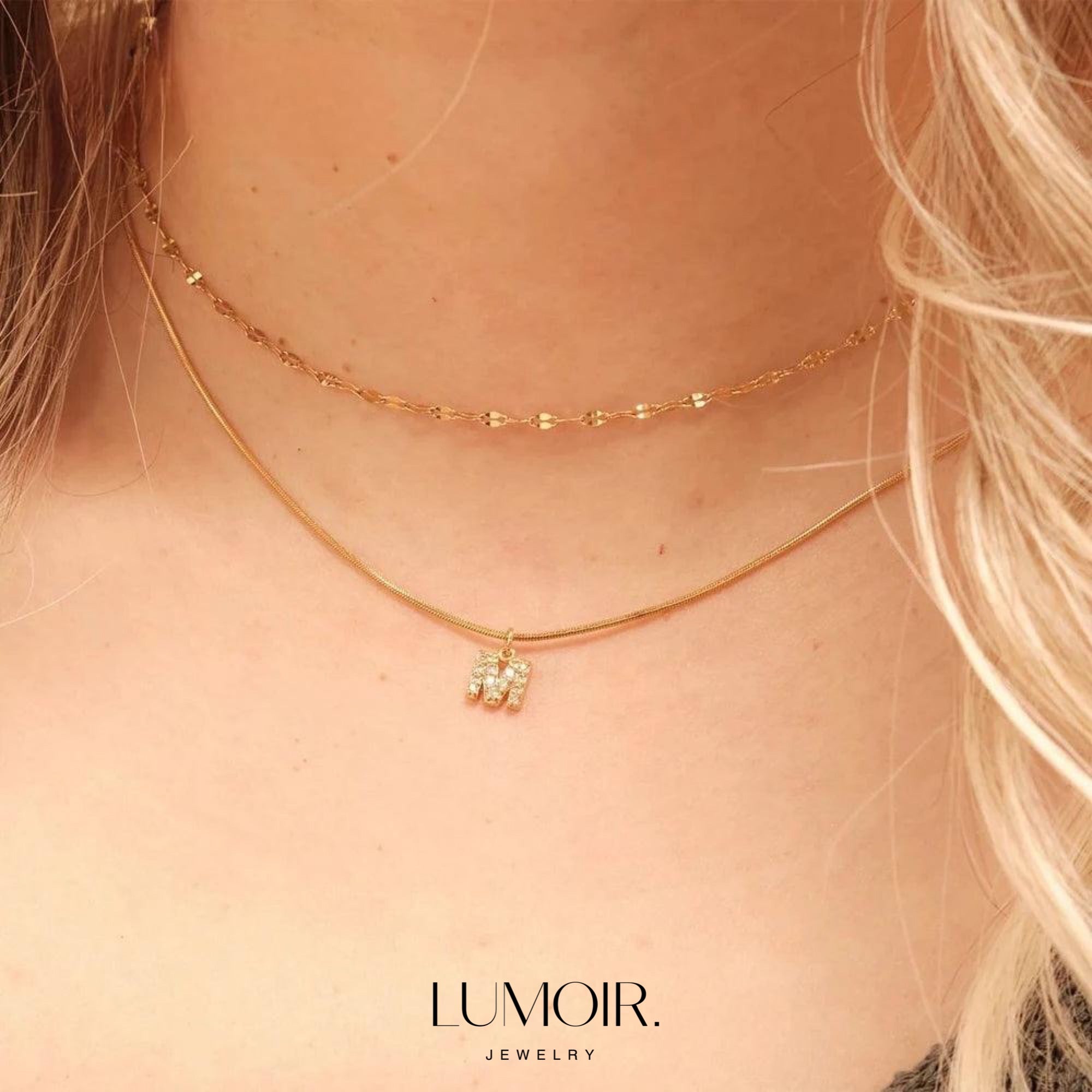 Personalized stainless steel necklace Luna