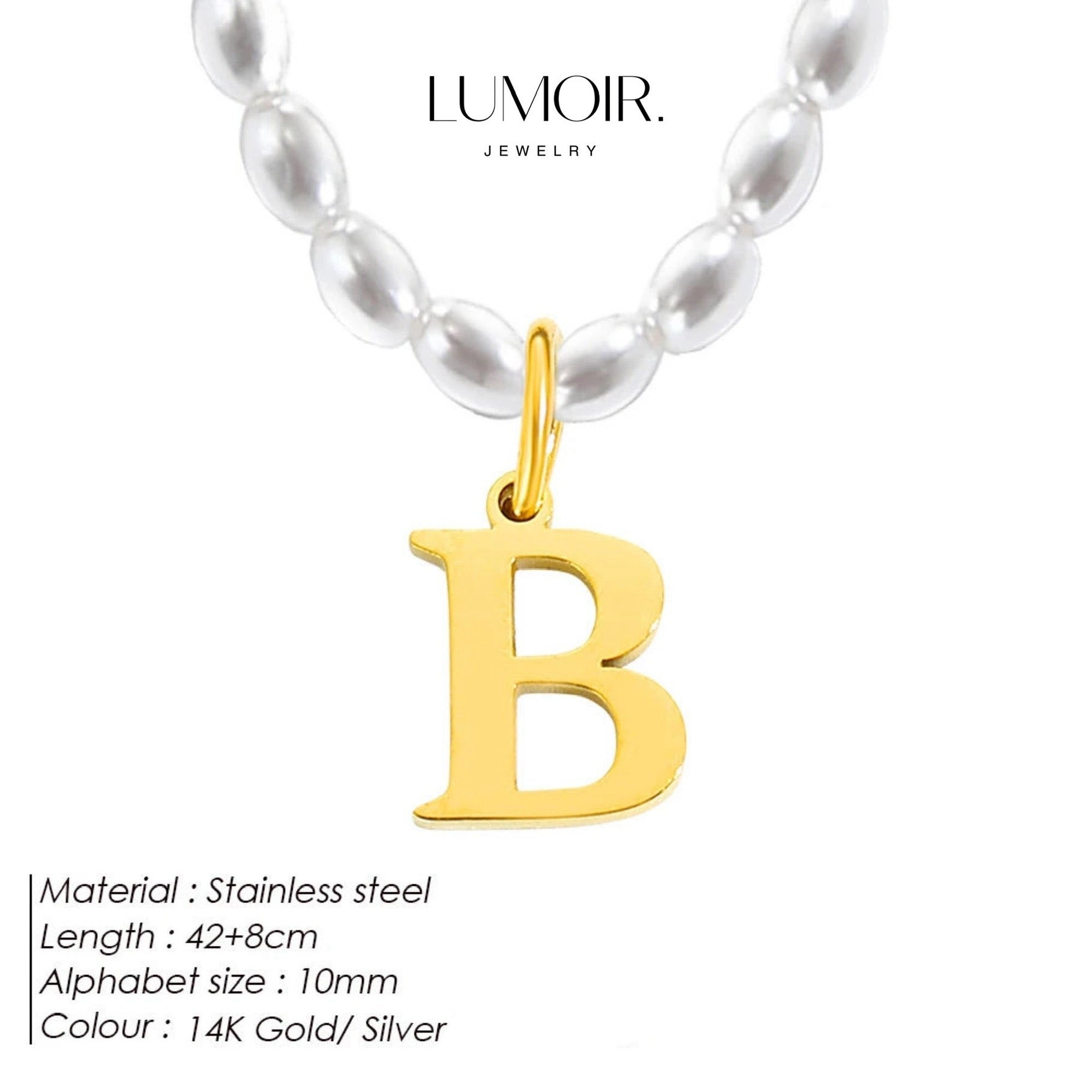 Personalized pearl necklace Tanna