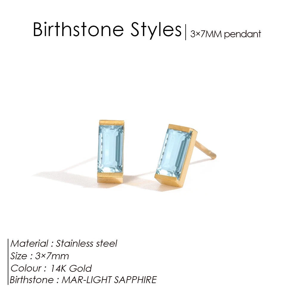 Birthstone earrings Lina