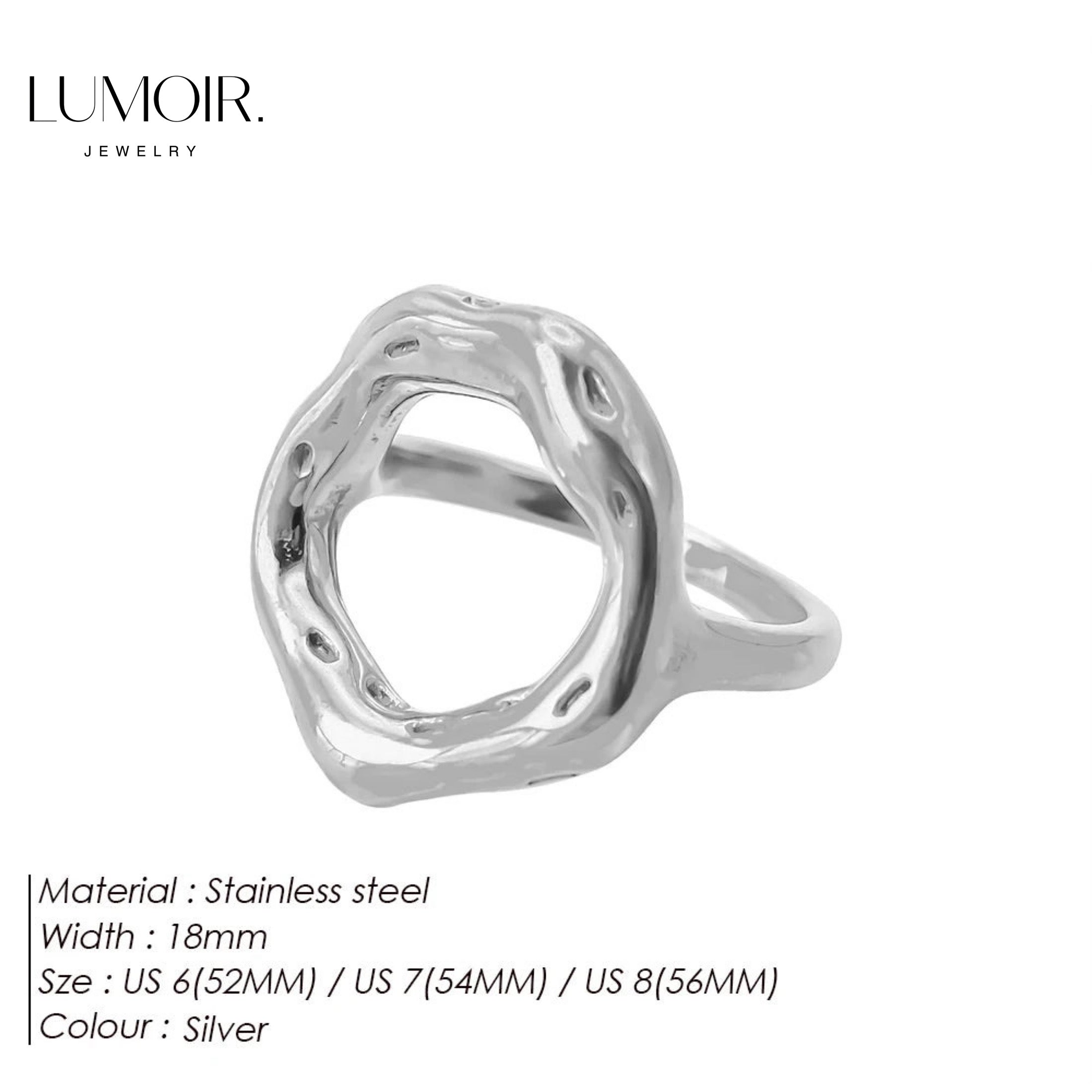 Stainless steel ring Xenia