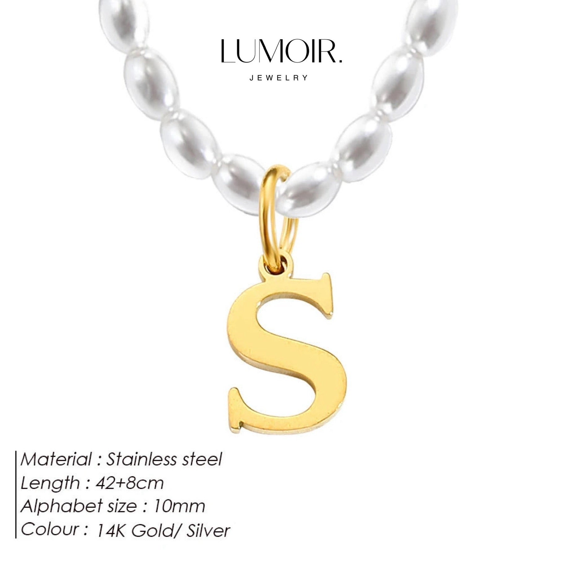 Personalized pearl necklace Tanna