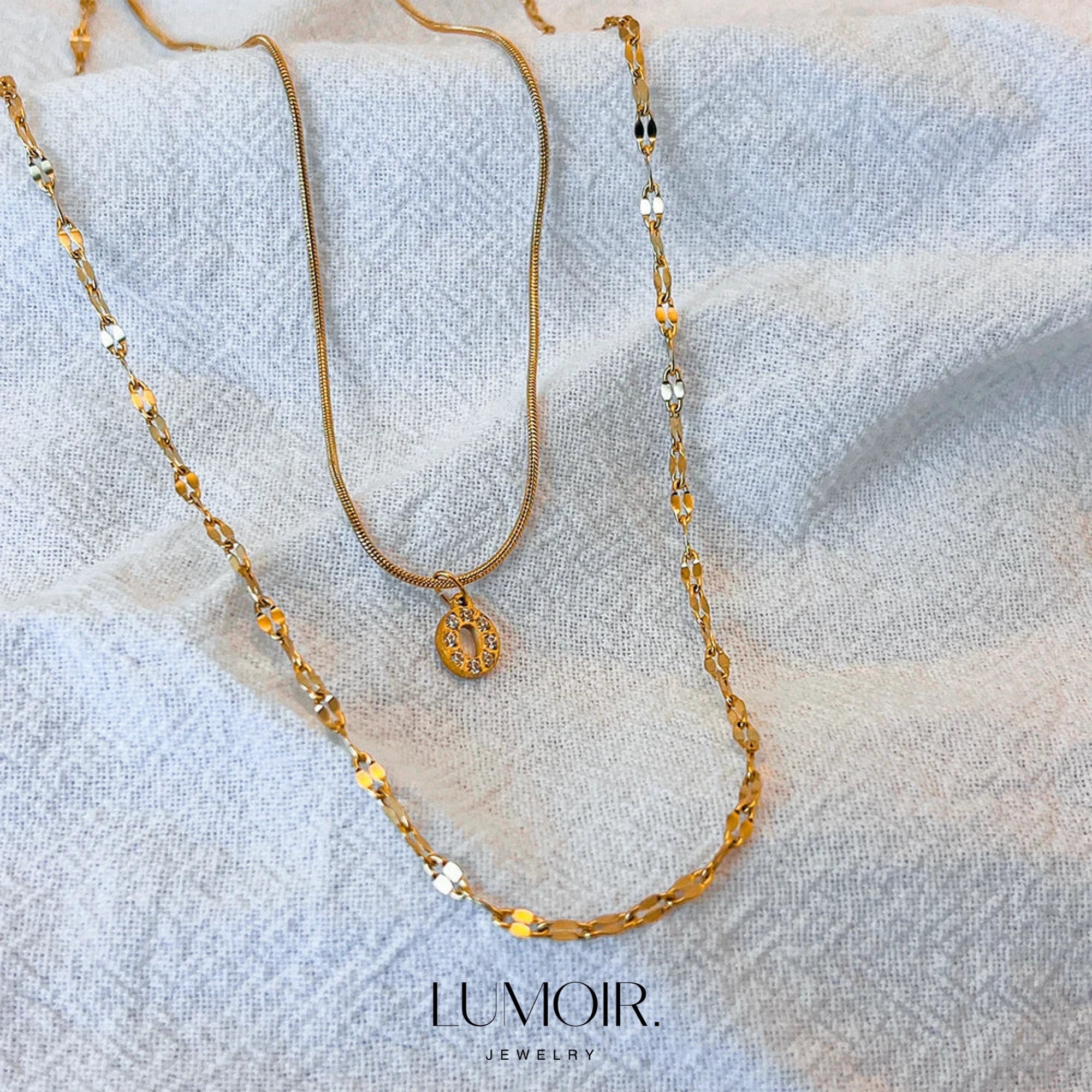 Personalized stainless steel necklace Luna