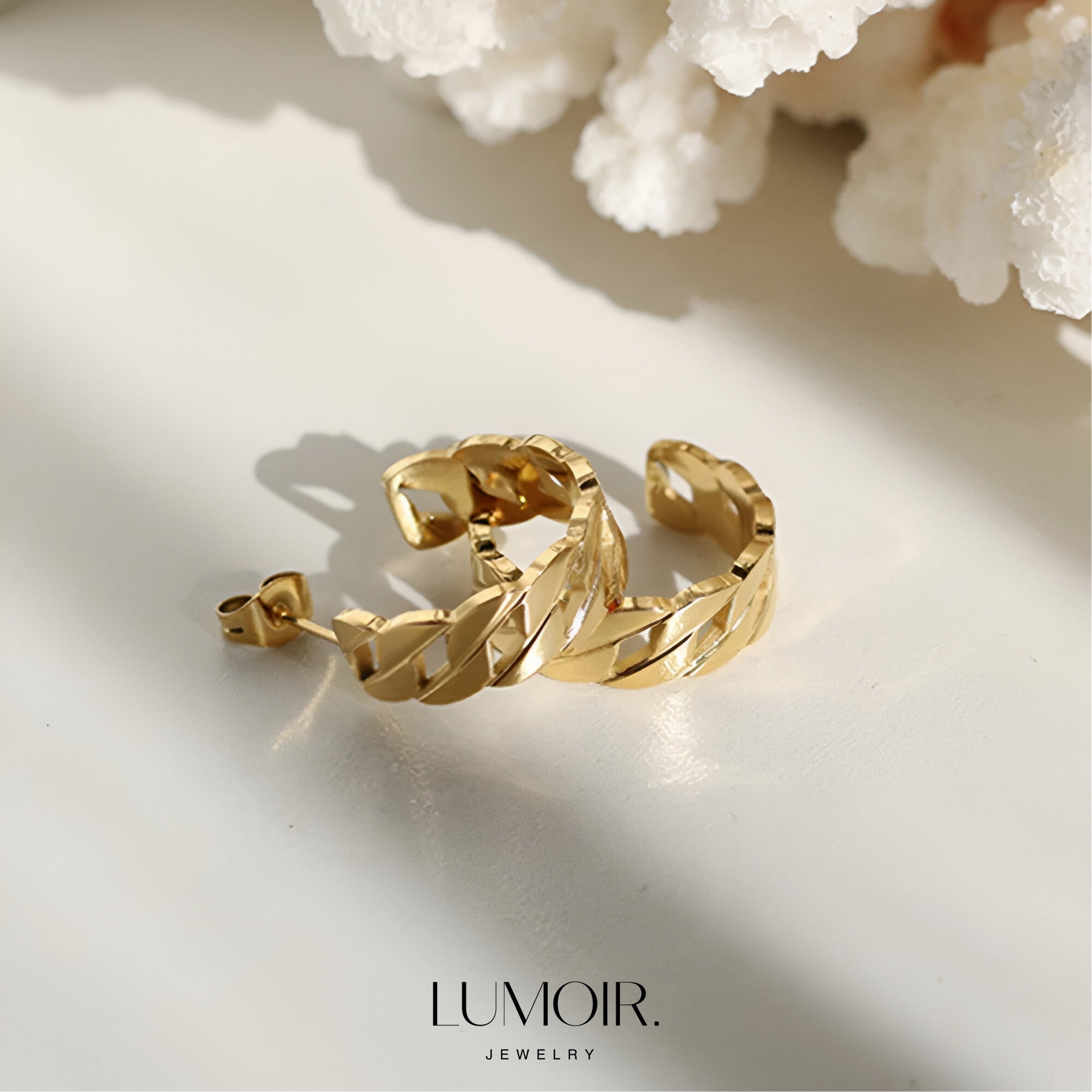 Stainless steel earrings Pina