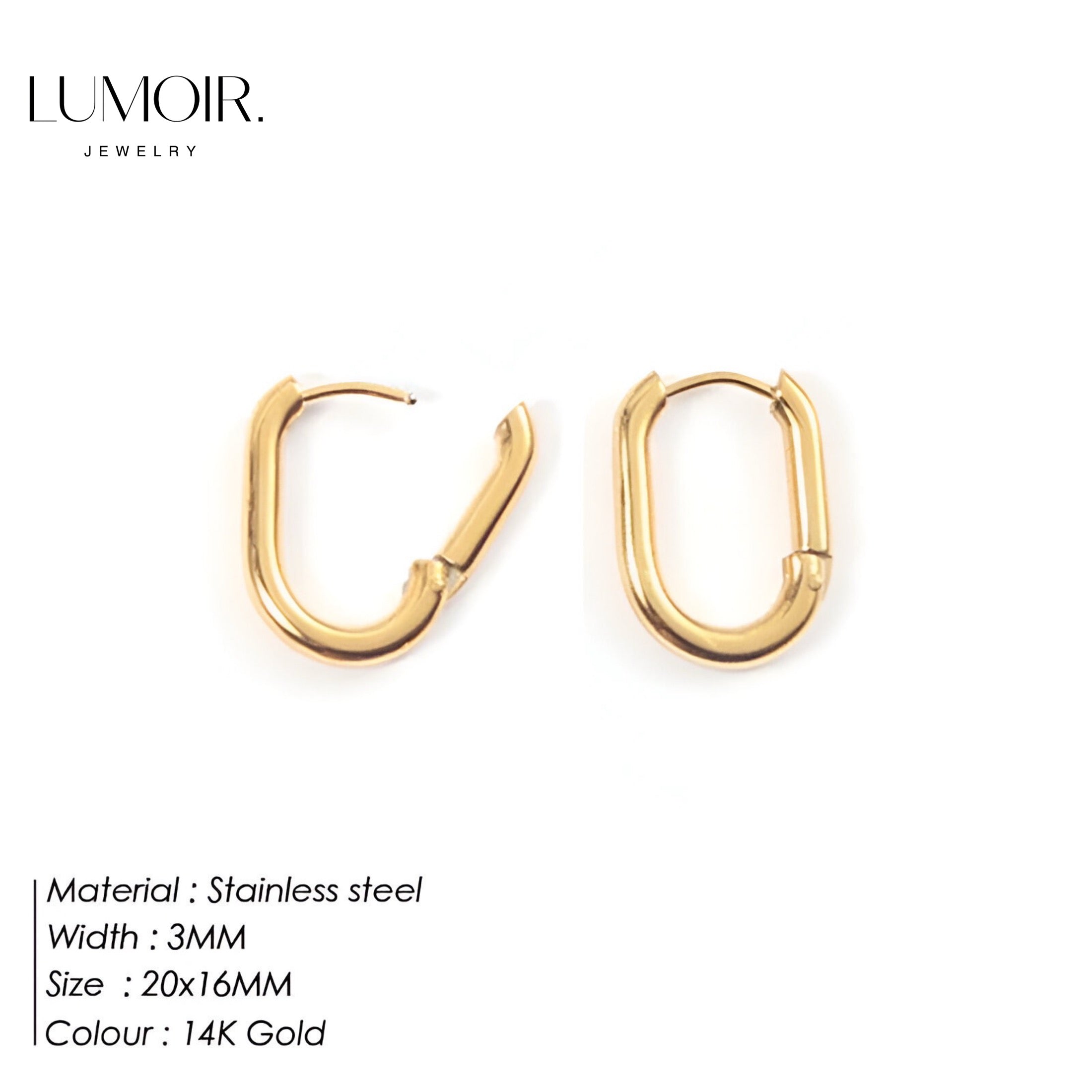 Stainless steel earrings Bruna