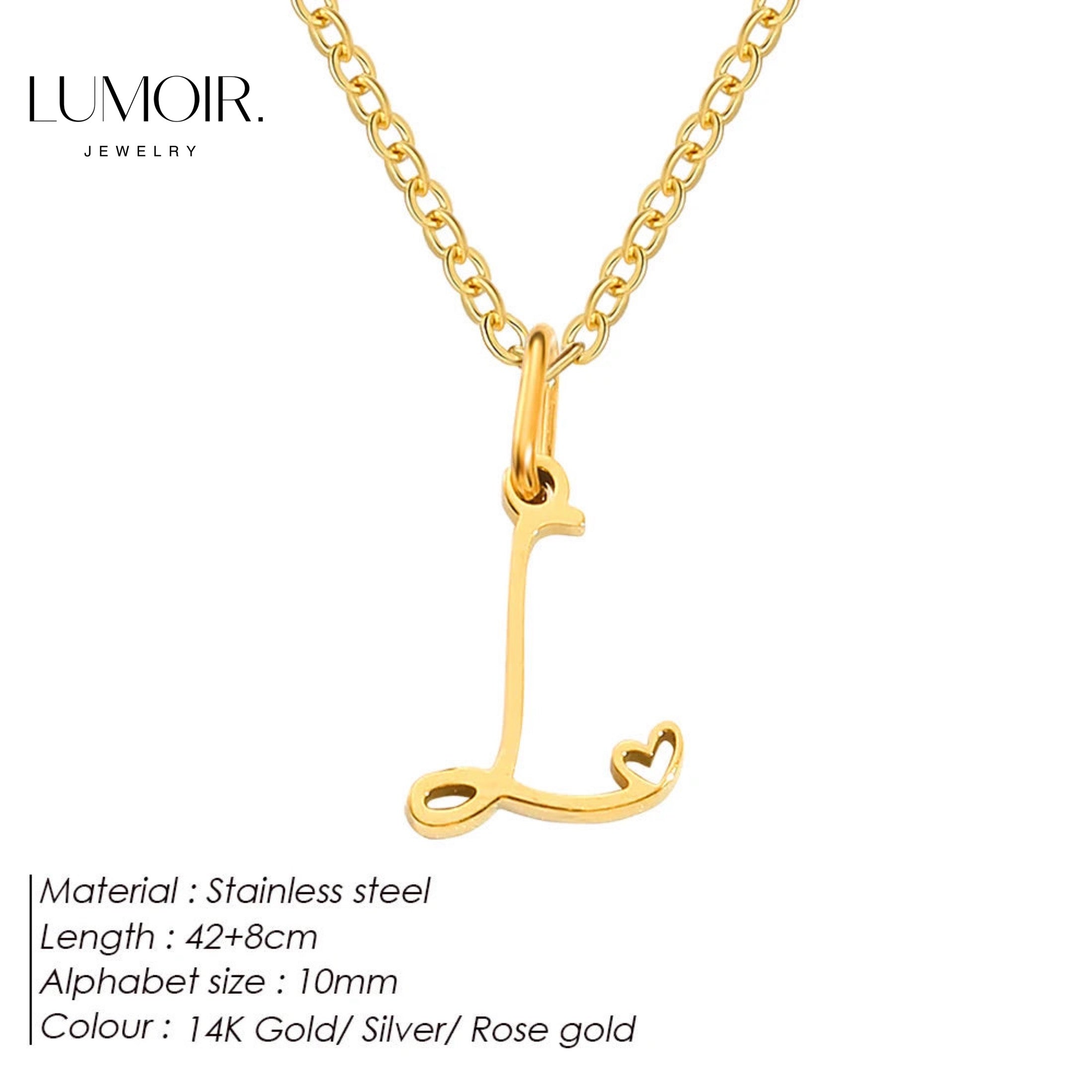 Personalized stainless steel necklace Venice