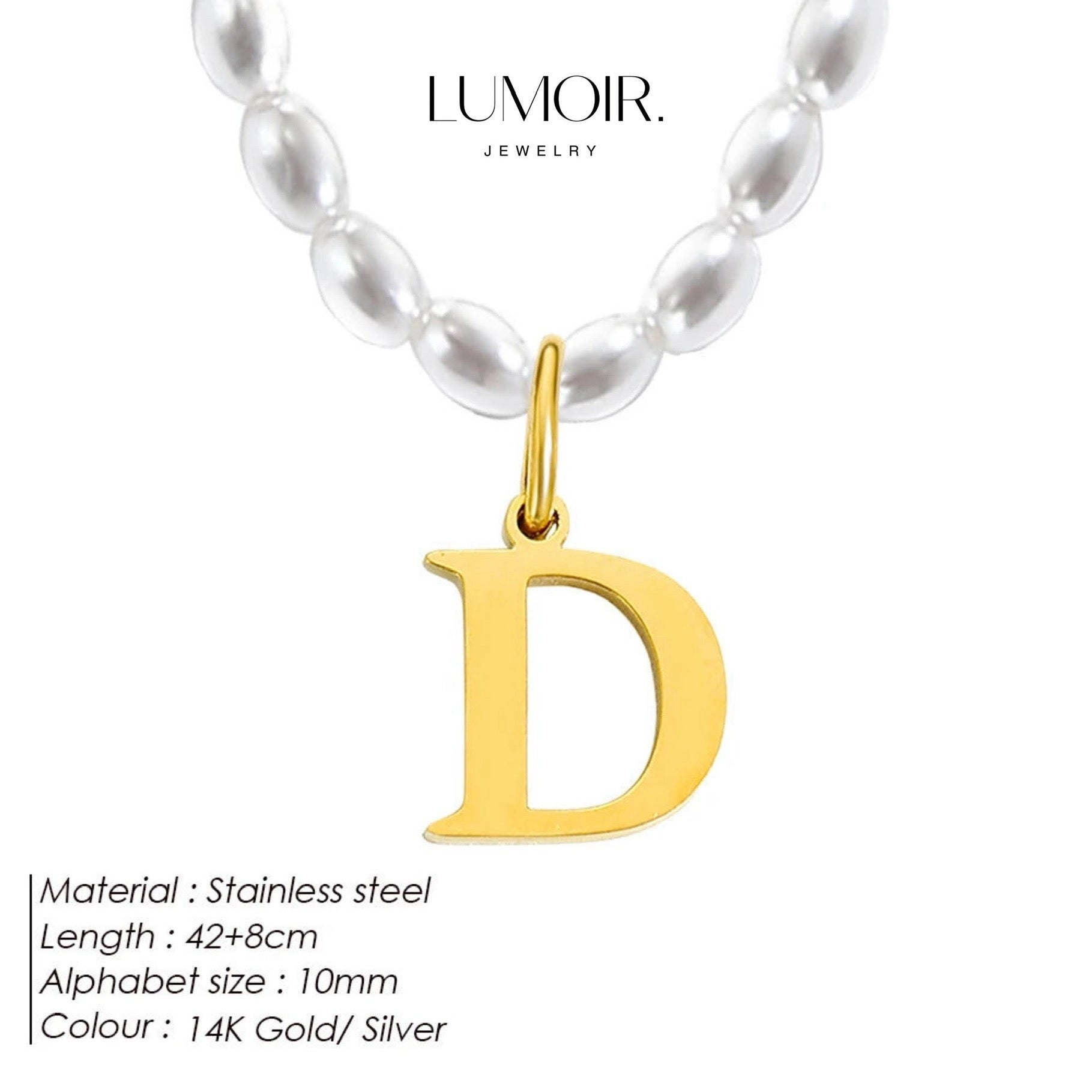 Personalized pearl necklace Tanna