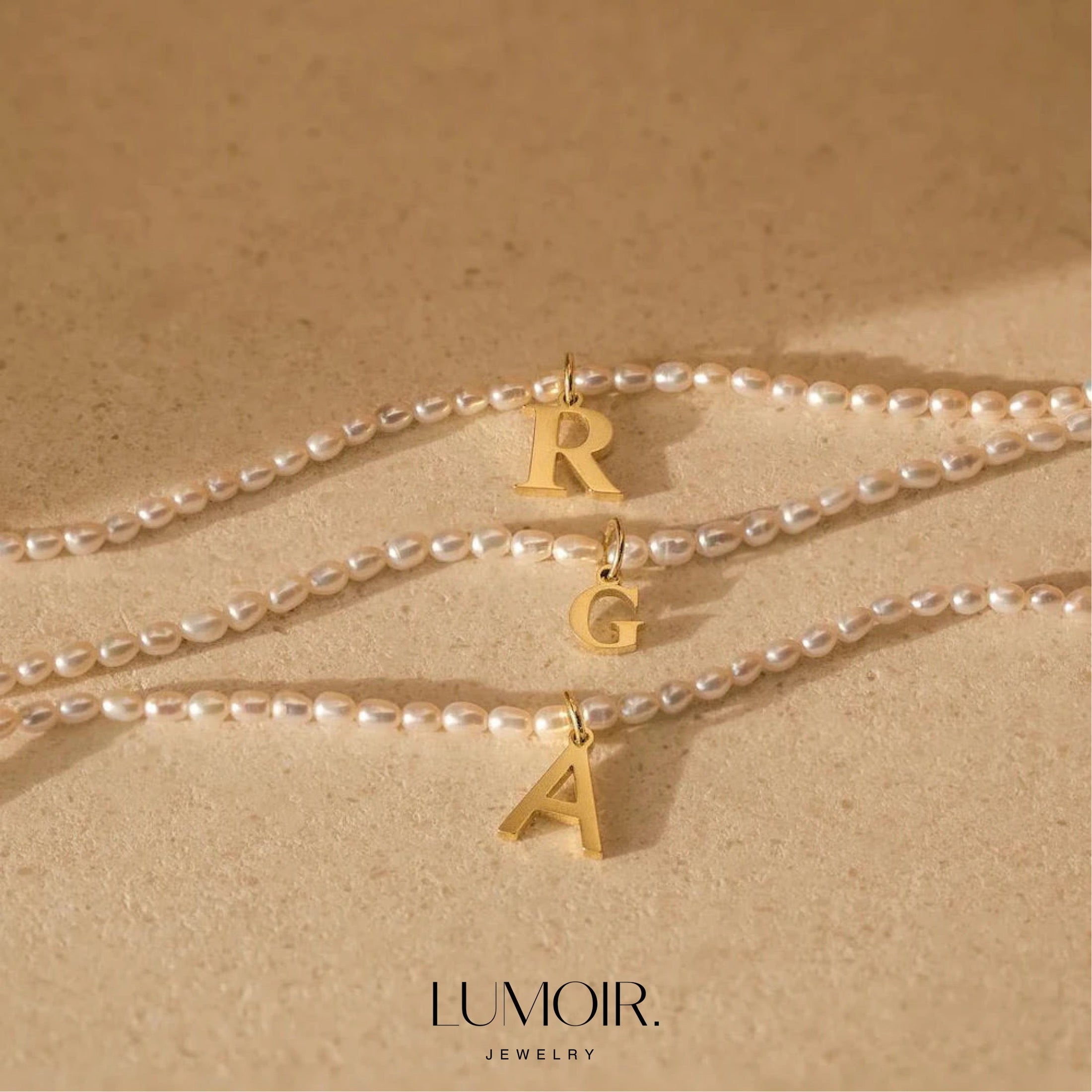 Personalized pearl necklace Tanna