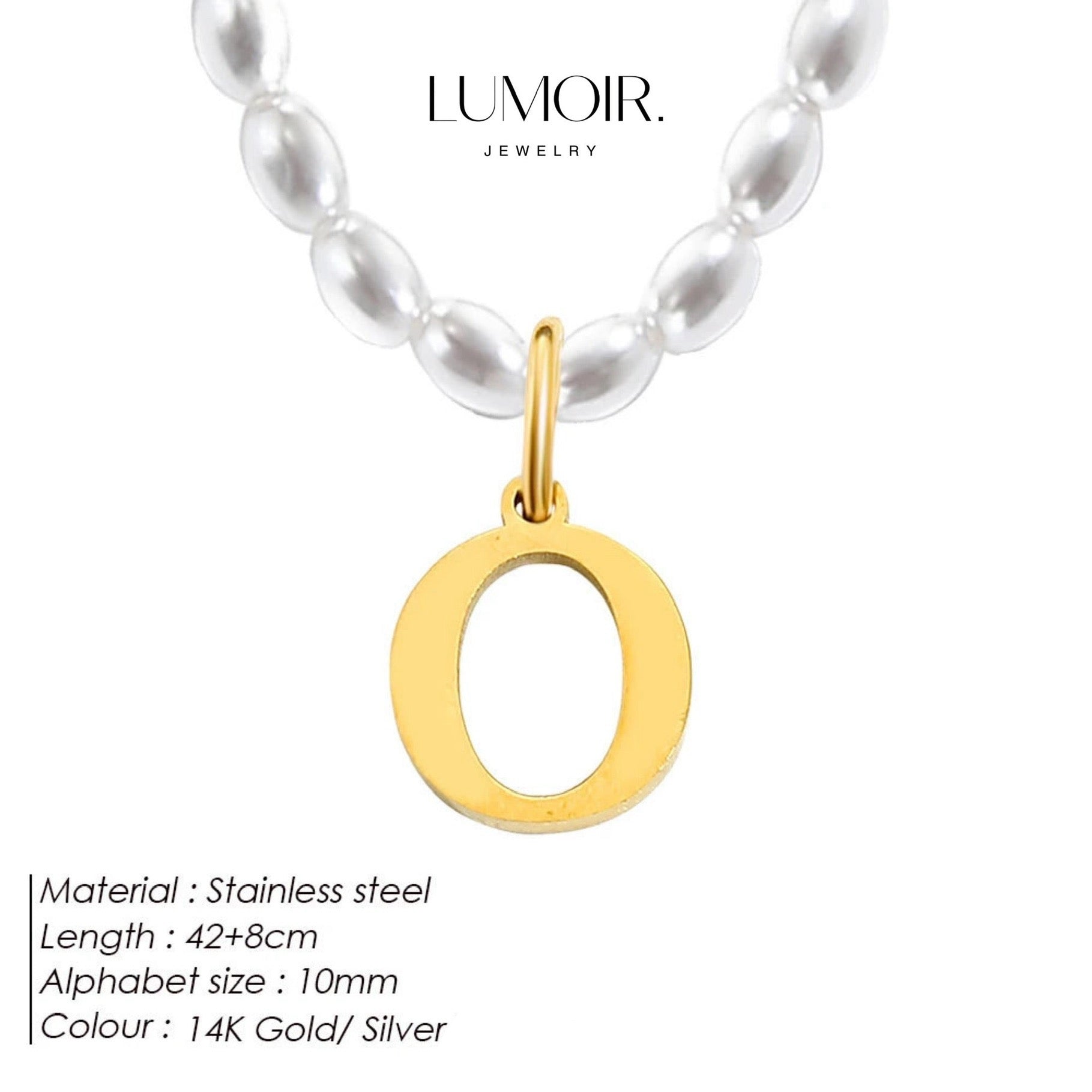 Personalized pearl necklace Tanna