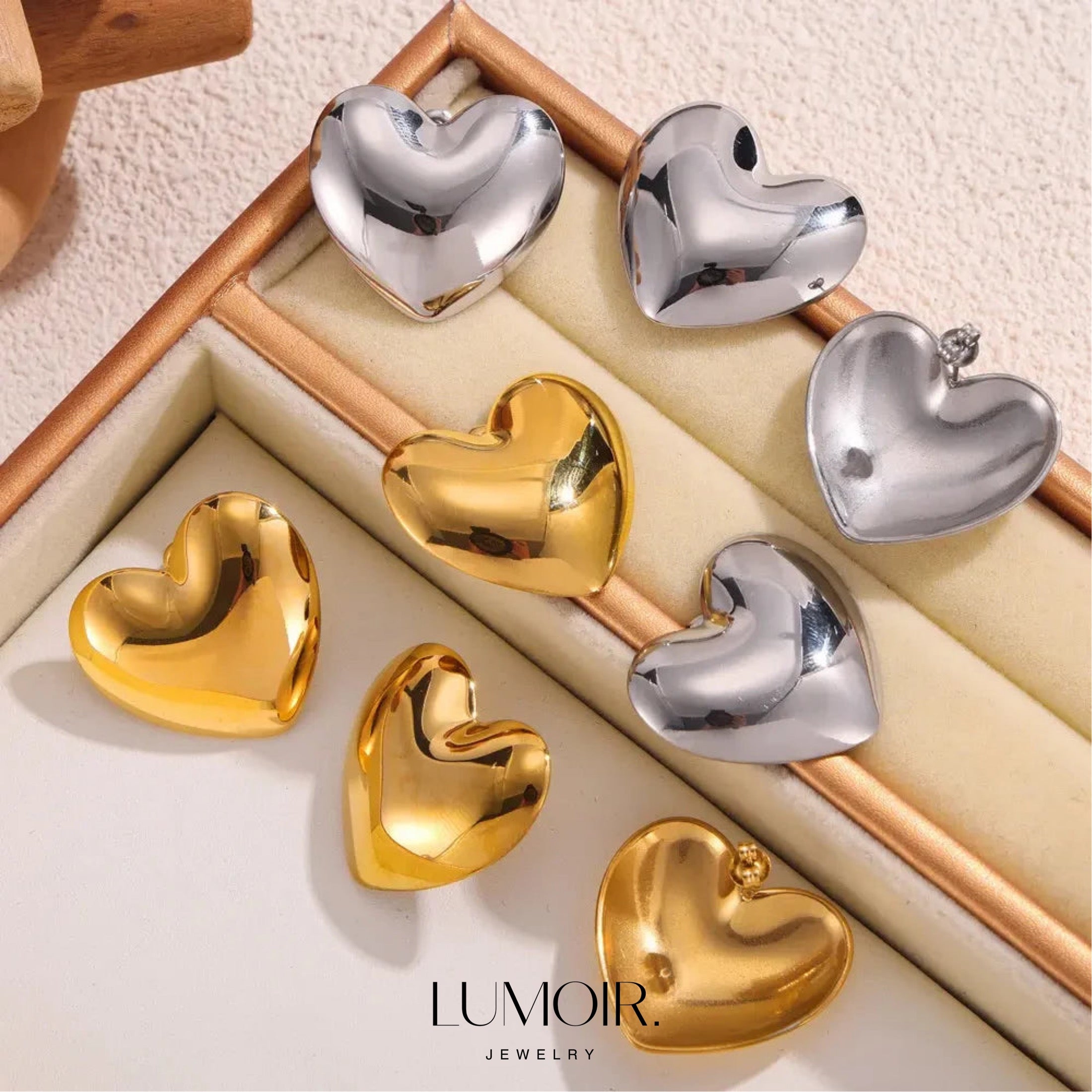 Stainless steel earrings Lunara