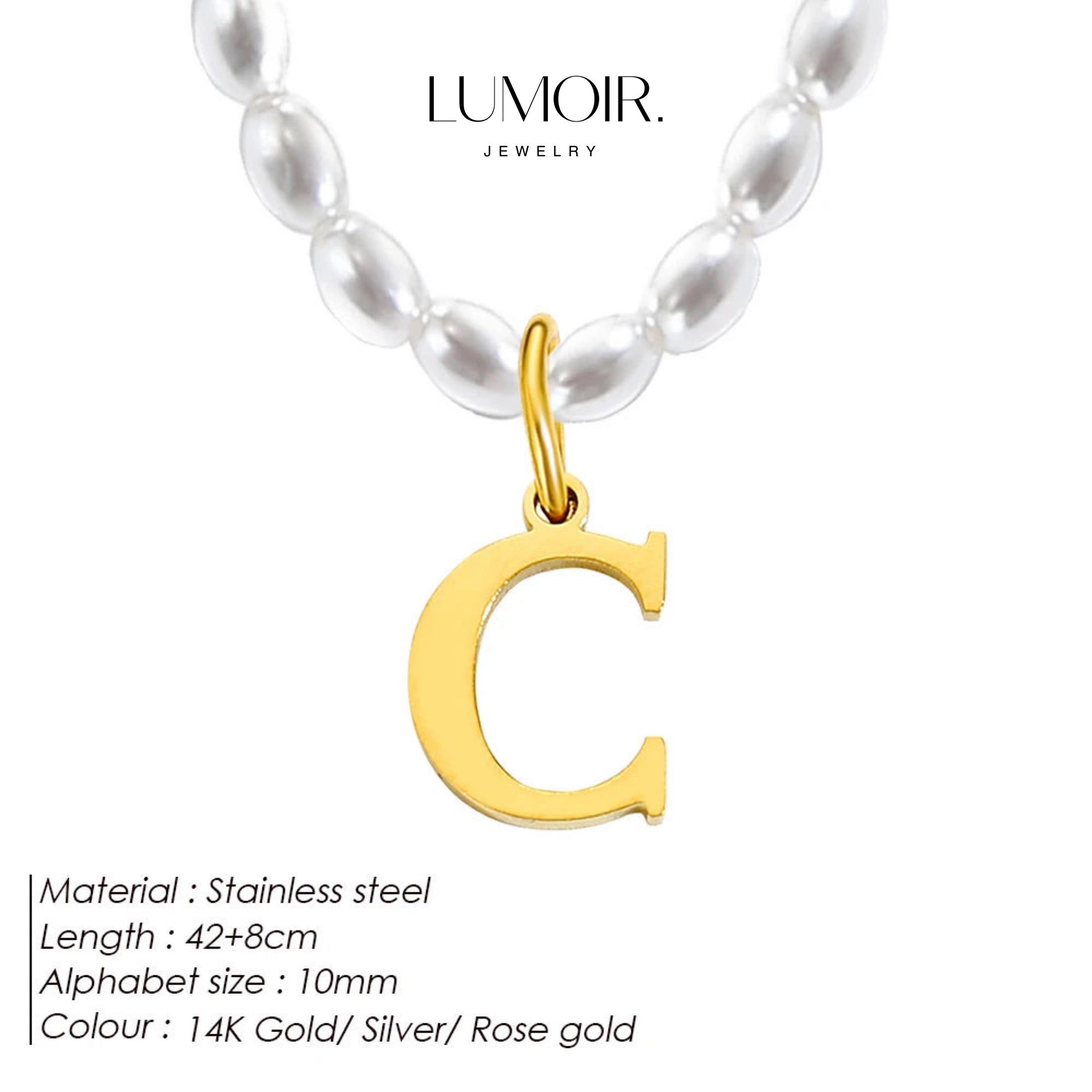Personalized pearl necklace Tanna
