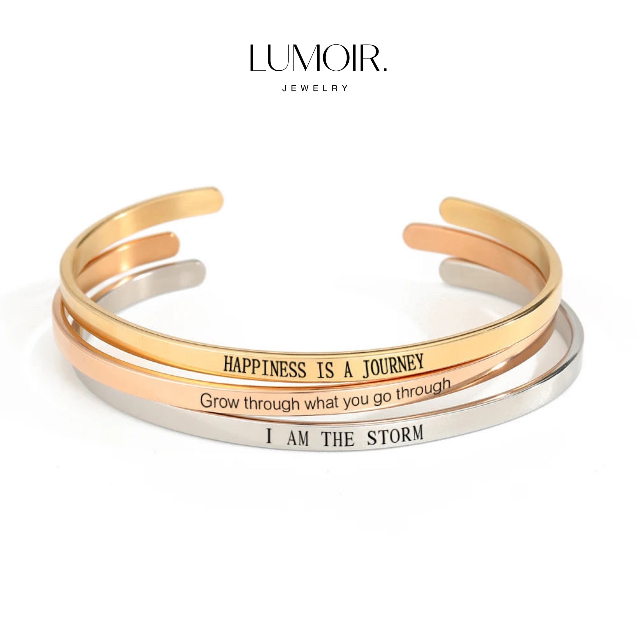 Personalized stainless steel bangle Dawn
