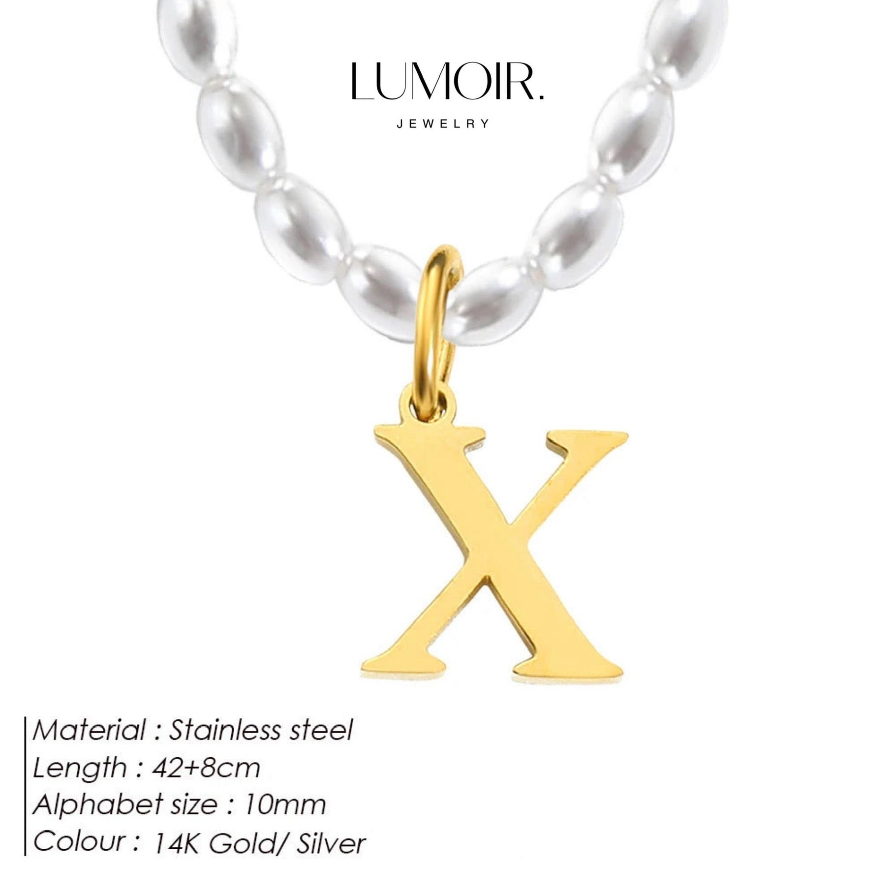 Personalized pearl necklace Tanna